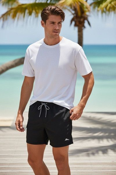 Tommy Bahama NWT Tommy Bahama Naples Coast Swim Trunks Black Size S Size US 30 / EU 46 - 6 Thumbnail