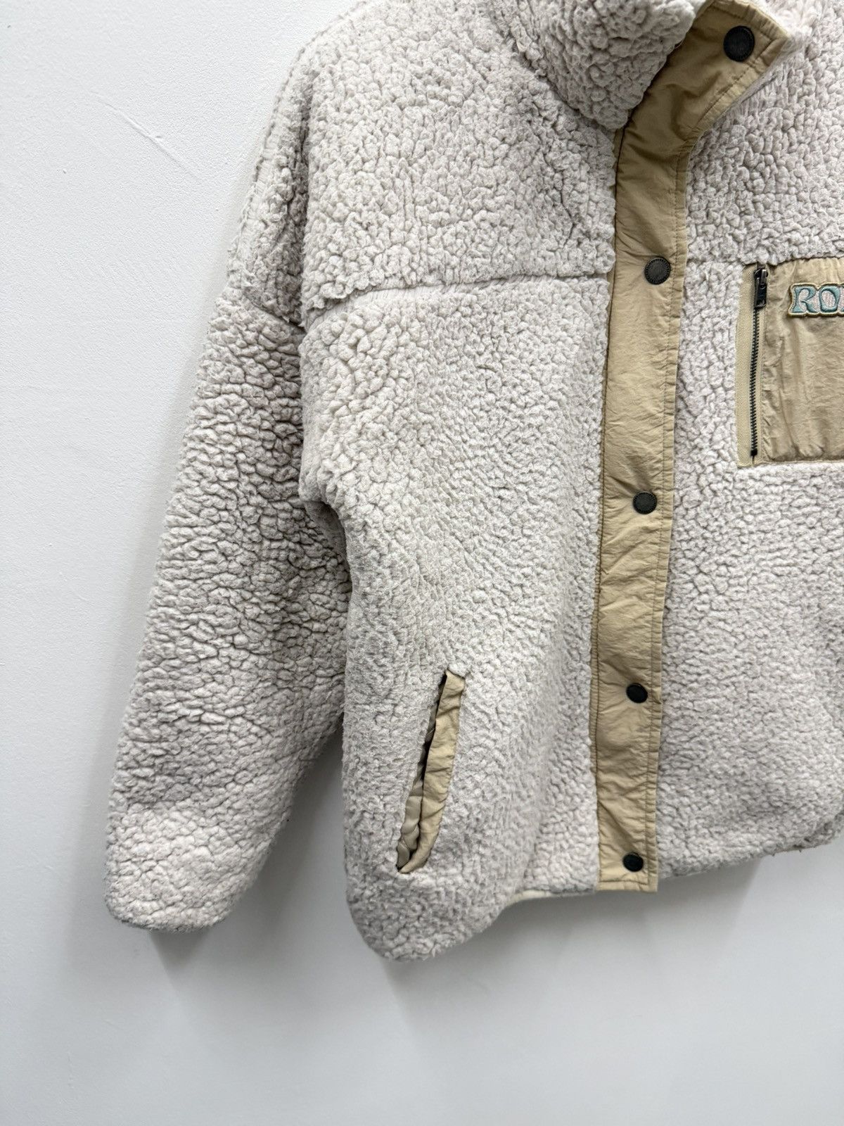 Japanese Brand Vintage Roxy Deep Pile Fleece Jacket Size US M / EU 48-50 / 2 - 4 Thumbnail