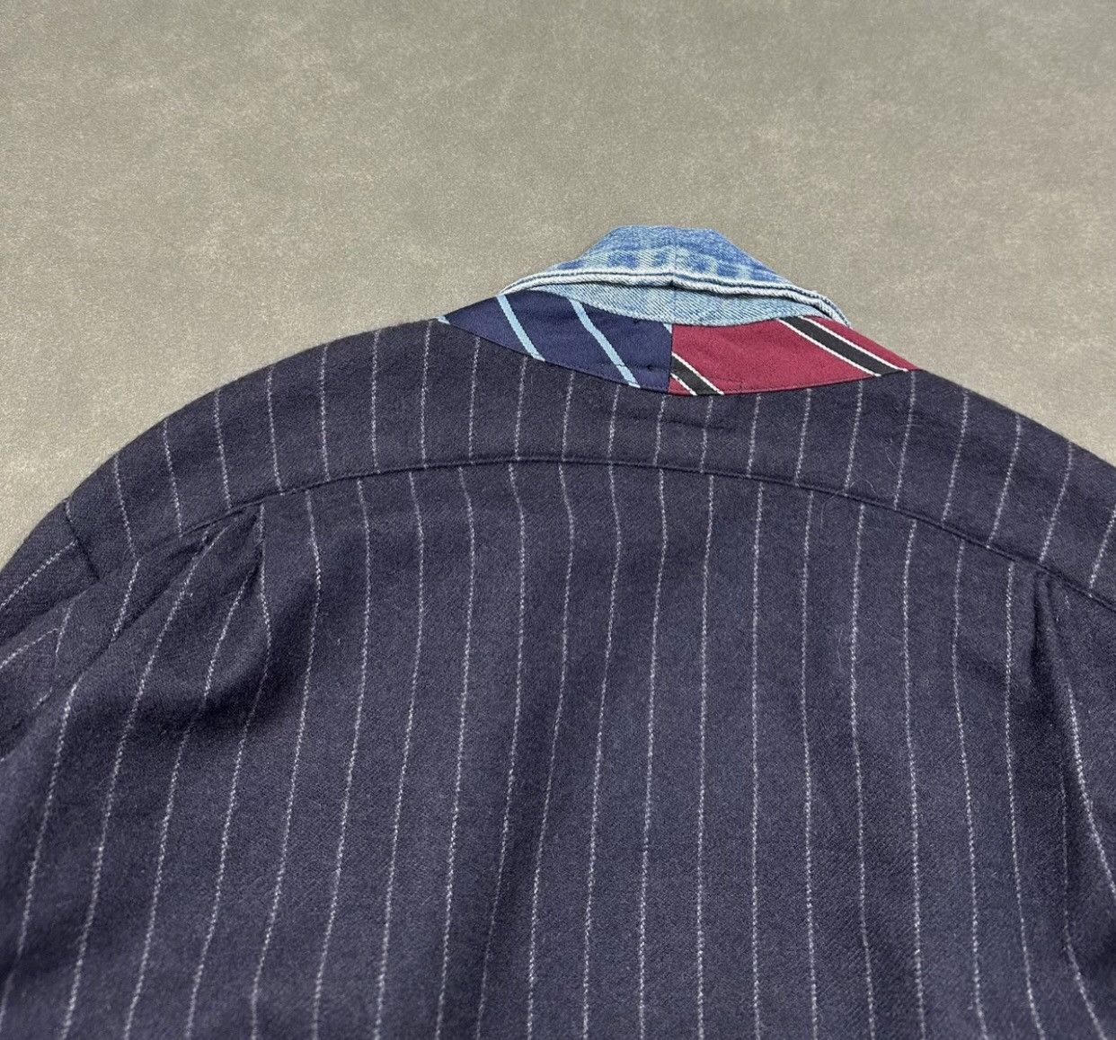 Greg Lauren Greg Lauren GL Classic Preppy Wool Denim Patchwork Robe Size US M / EU 48-50 / 2 - 8 Thumbnail