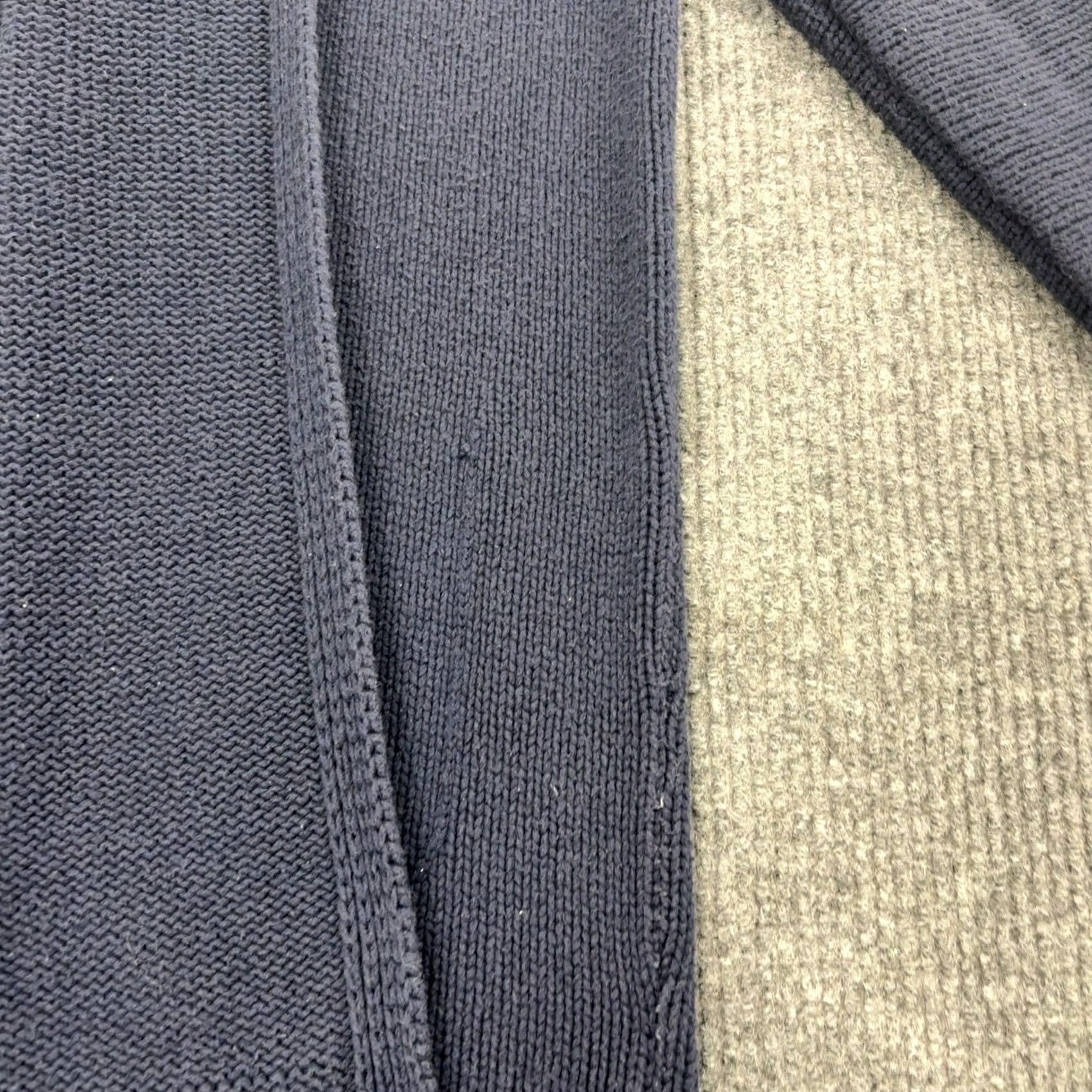 J.Crew J.Crew Cardigan Womens M Navy Blue Cotton Nylon Wool Open Front Shawl Classic Cardigan Sweater Knit Long Sleeve Casual Workwear Womens M Navy Blue Size M / US 6-8 / IT 42-44 - 3 Thumbnail