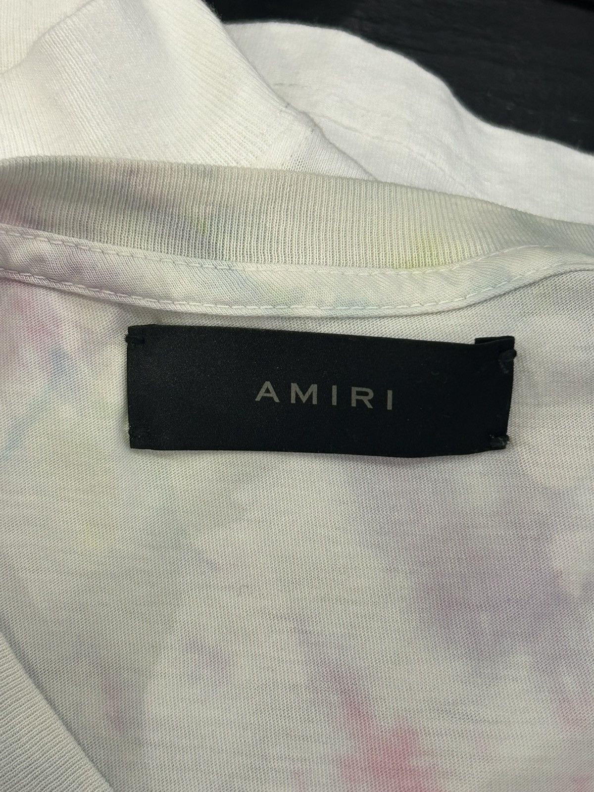 Amiri Amiri Tie Dye Spellout Tee Size US M / EU 48-50 / 2 - 4 Thumbnail