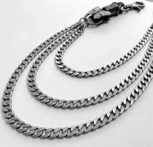 Jewelry Punk Waist Pants Chain Wallet Chain Skull Keychain Size ONE SIZE - 8 Thumbnail