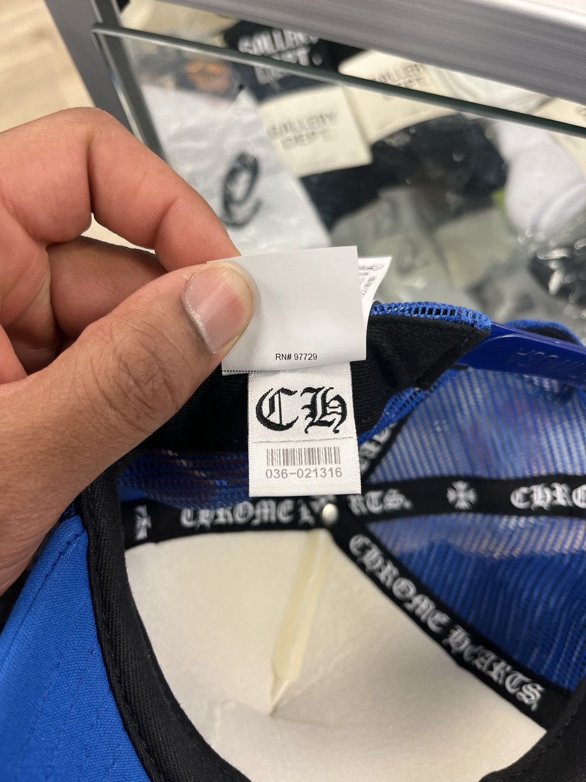 Chrome Hearts Chrome Hearts multicolor cross trucker blue Size ONE SIZE - 5 Thumbnail