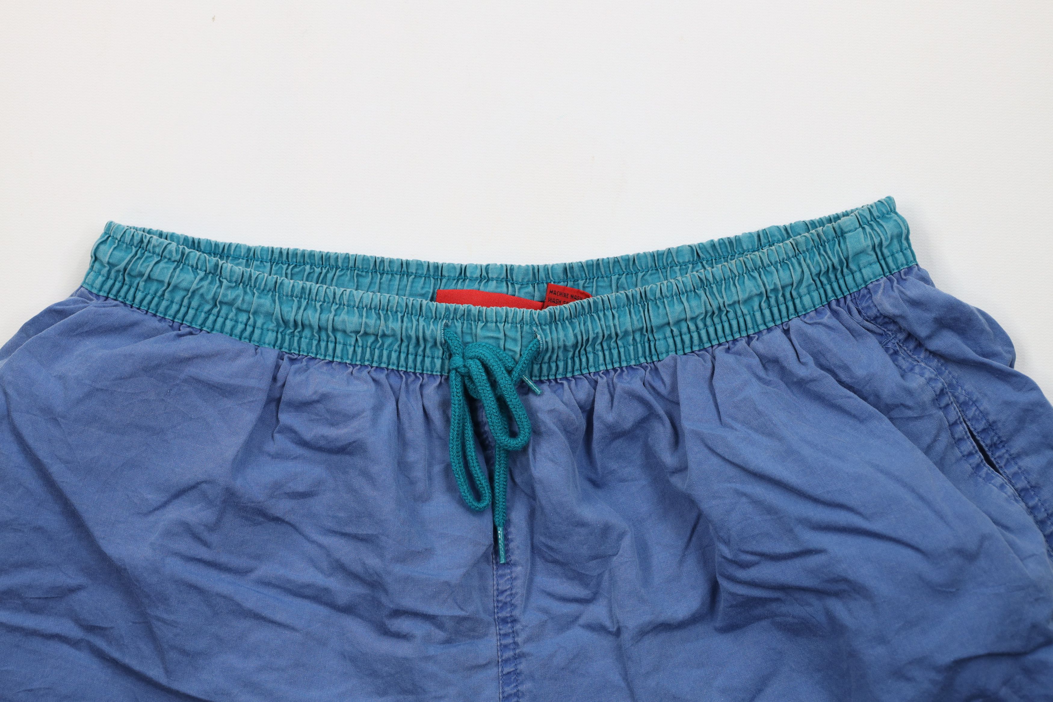 Vintage Vintage 90s Streetwear Blank Above Knee Lined Shorts Trunks Size US 34 / EU 50 - 2 Thumbnail