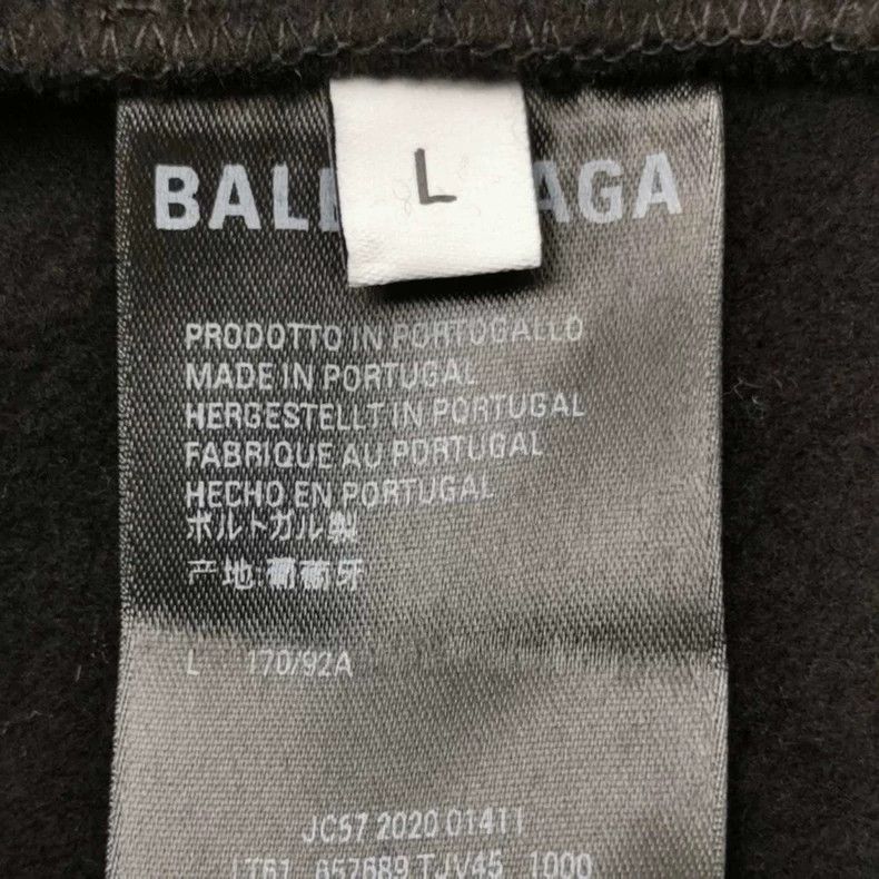 Balenciaga Balenciaga Cotton Plain Hooded Long Sleeve Sweatshirt L Si Size US L / EU 52-54 / 3 - 5 Thumbnail