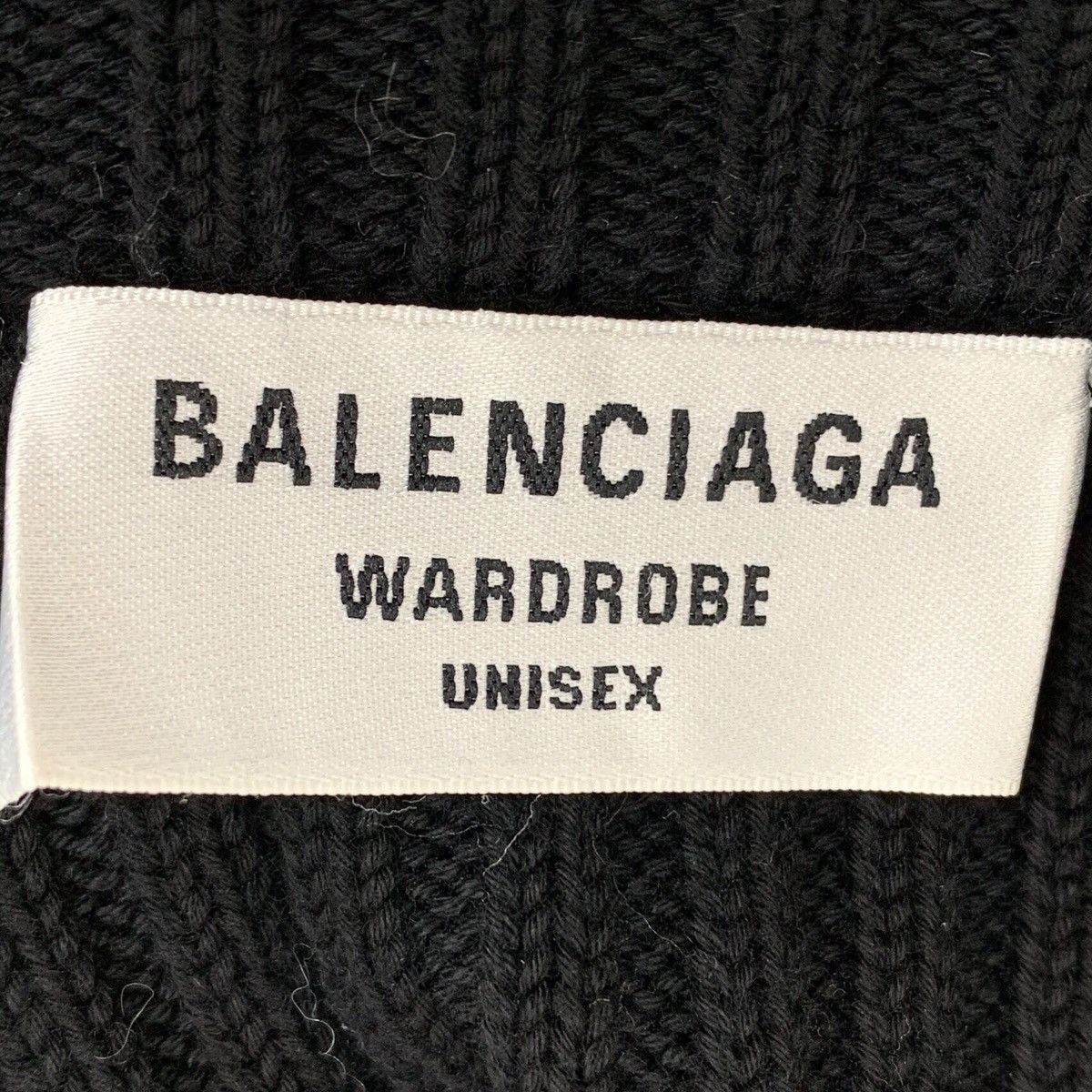 Balenciaga Balenciaga Black Logo Printed Crew Neck Knit Sweater K26WX Size US S / EU 44-46 / 1 - 6 Thumbnail