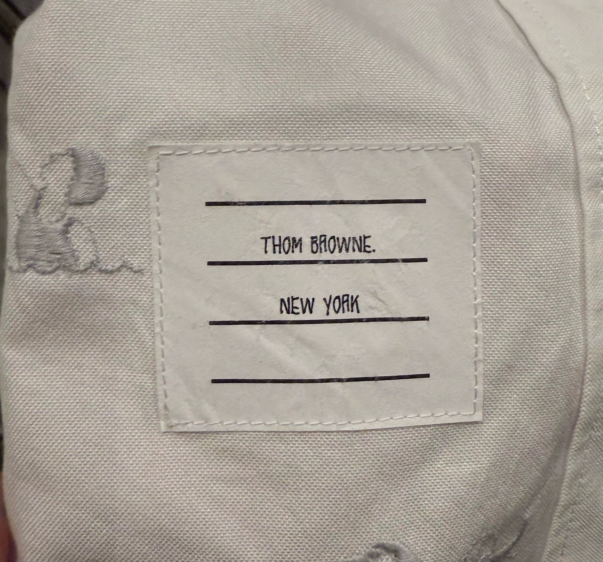 Thom Browne Thom Browne Women's White Embroidered SS Shirt Size XS / US 0-2 / IT 36-38 - 3 Thumbnail