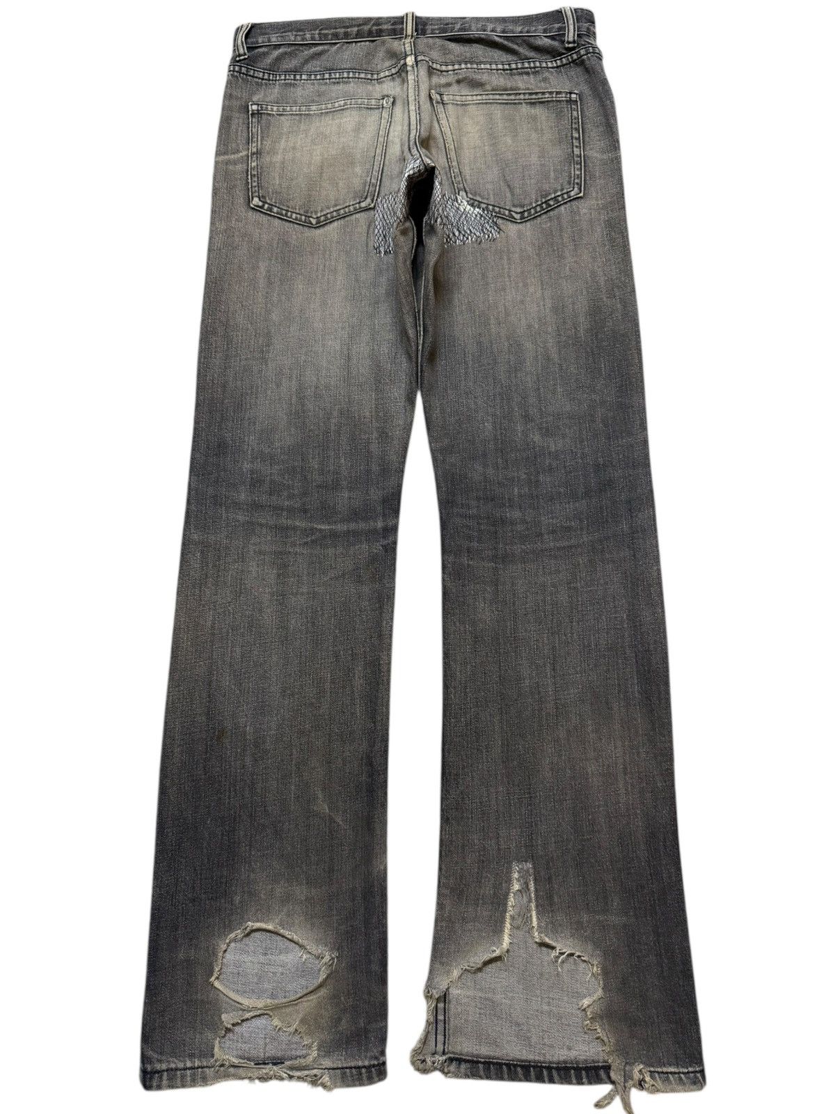 Hysteric Glamour Vintage Y2K Japanese Brand Mud Wash Faded Distress Straight Size US 33 - 2 Thumbnail