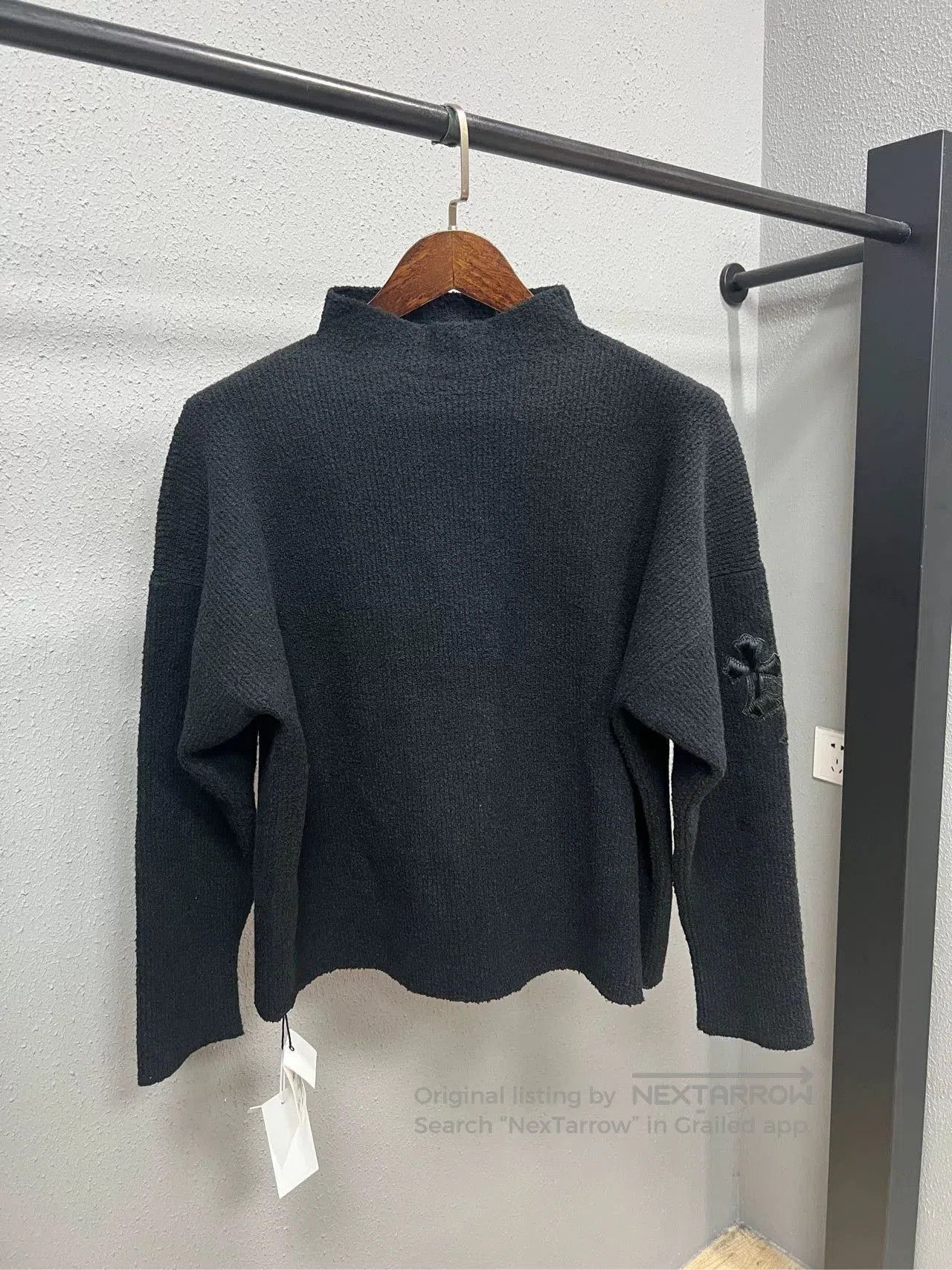 Chrome Hearts chrome hearts black knit sweater with cross. Size US XS / EU 42 / 0 - 1 Thumbnail