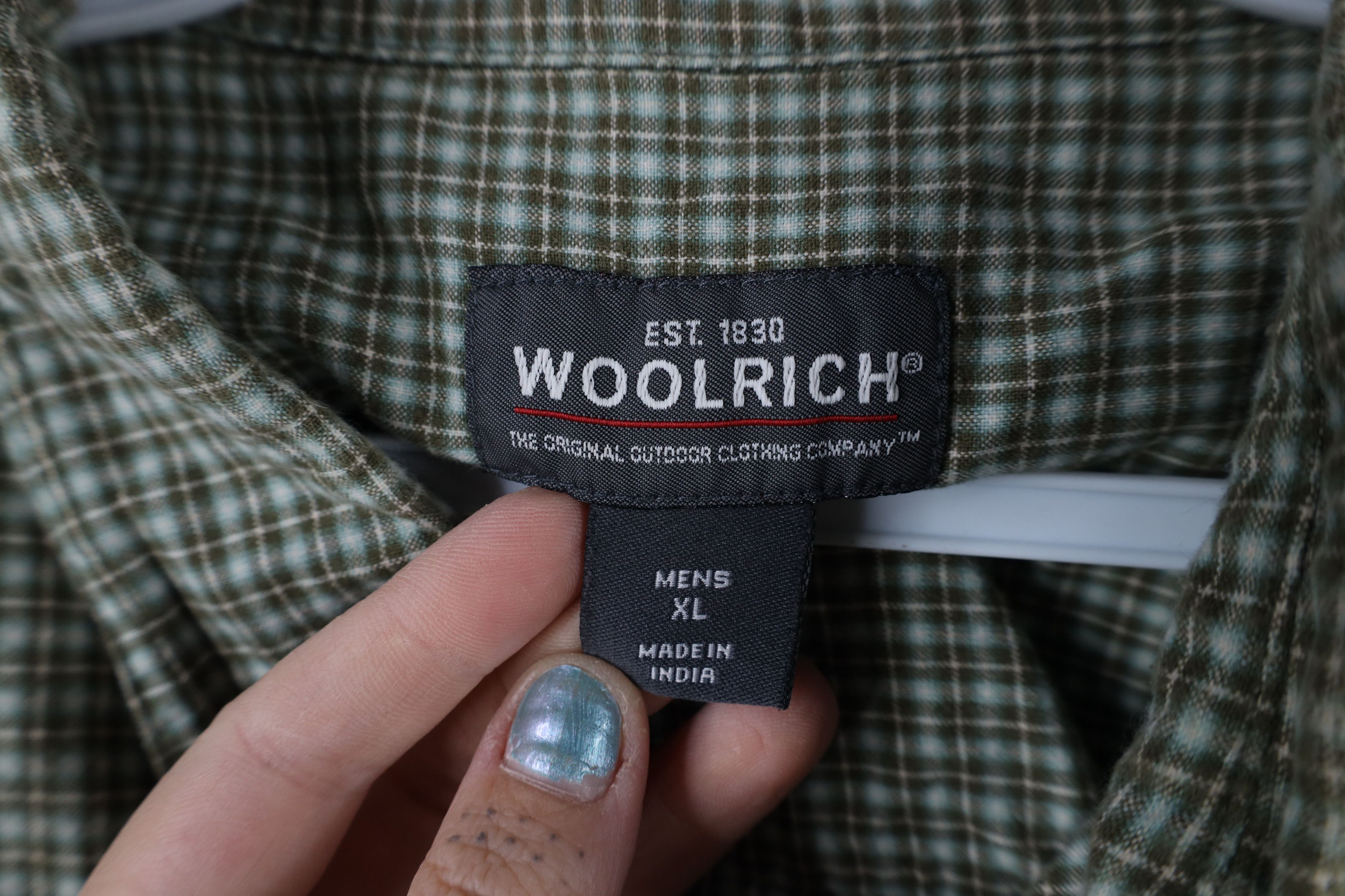Vintage × Woolrich Woolen Mills Vintage Woolric Spell Out Short Sleeve Button Down Shirt Size US XXL / EU 58 / 5 - 8 Thumbnail