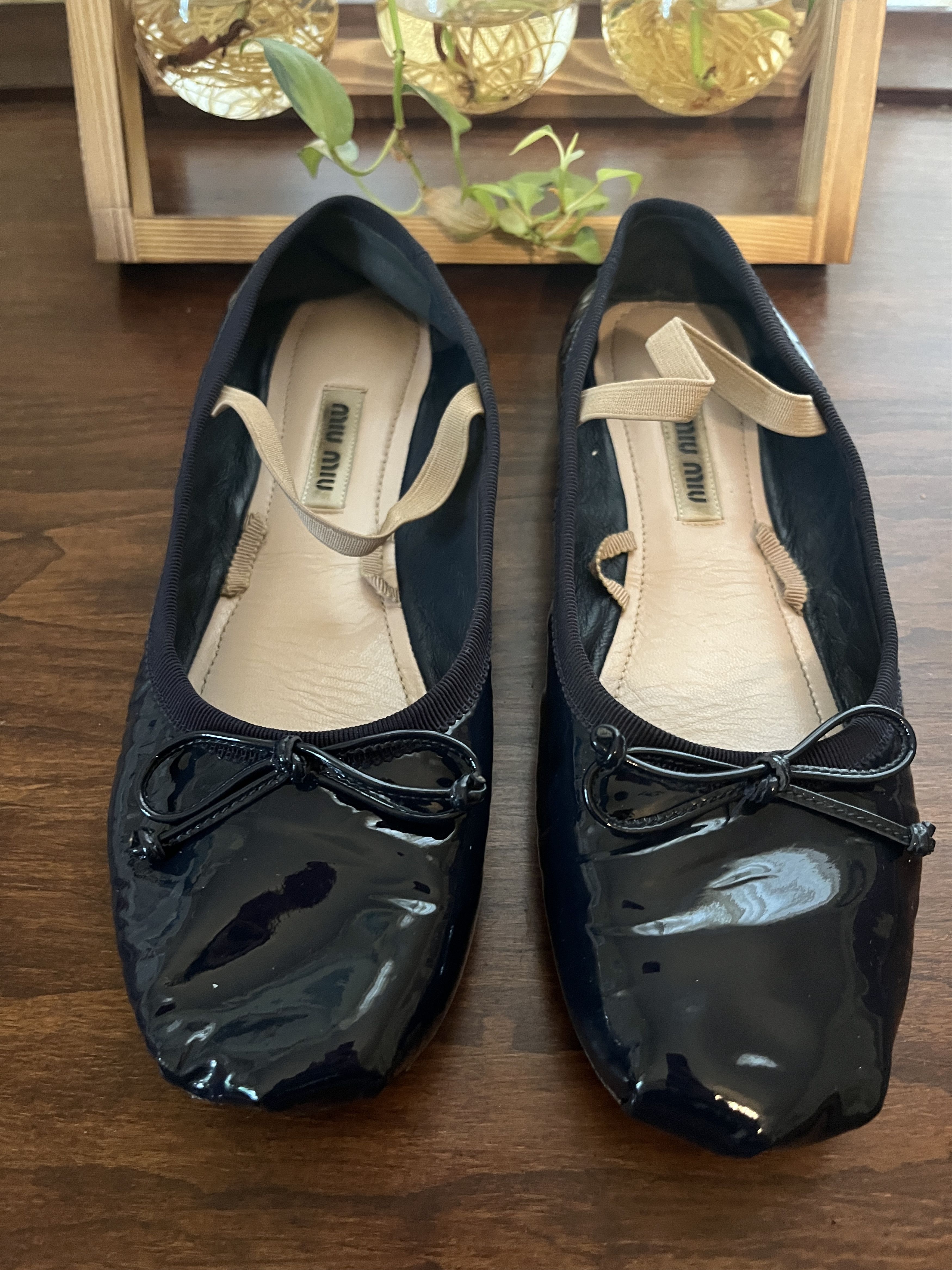 Miu Miu Miu Miu ballet flats size 35.5 dark navy Size US 5.5 / IT 35.5 - 2 Thumbnail
