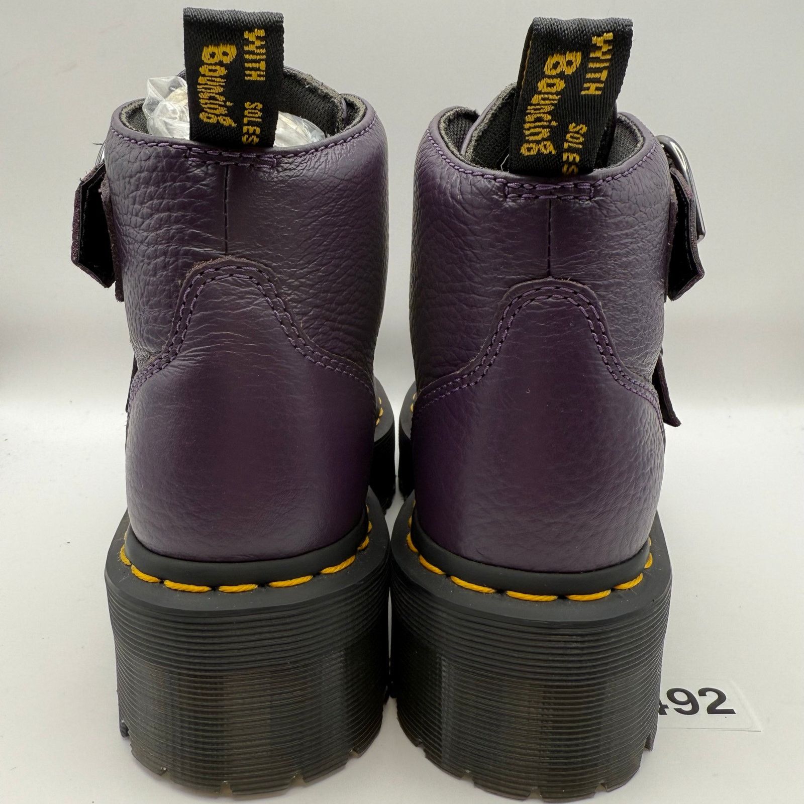 Dr. Martens DR MARTENS WOMEN'S 5 DEVON HEART PURPLE MID PLATFORM BOOT Size US 5 / IT 35 - 5 Thumbnail