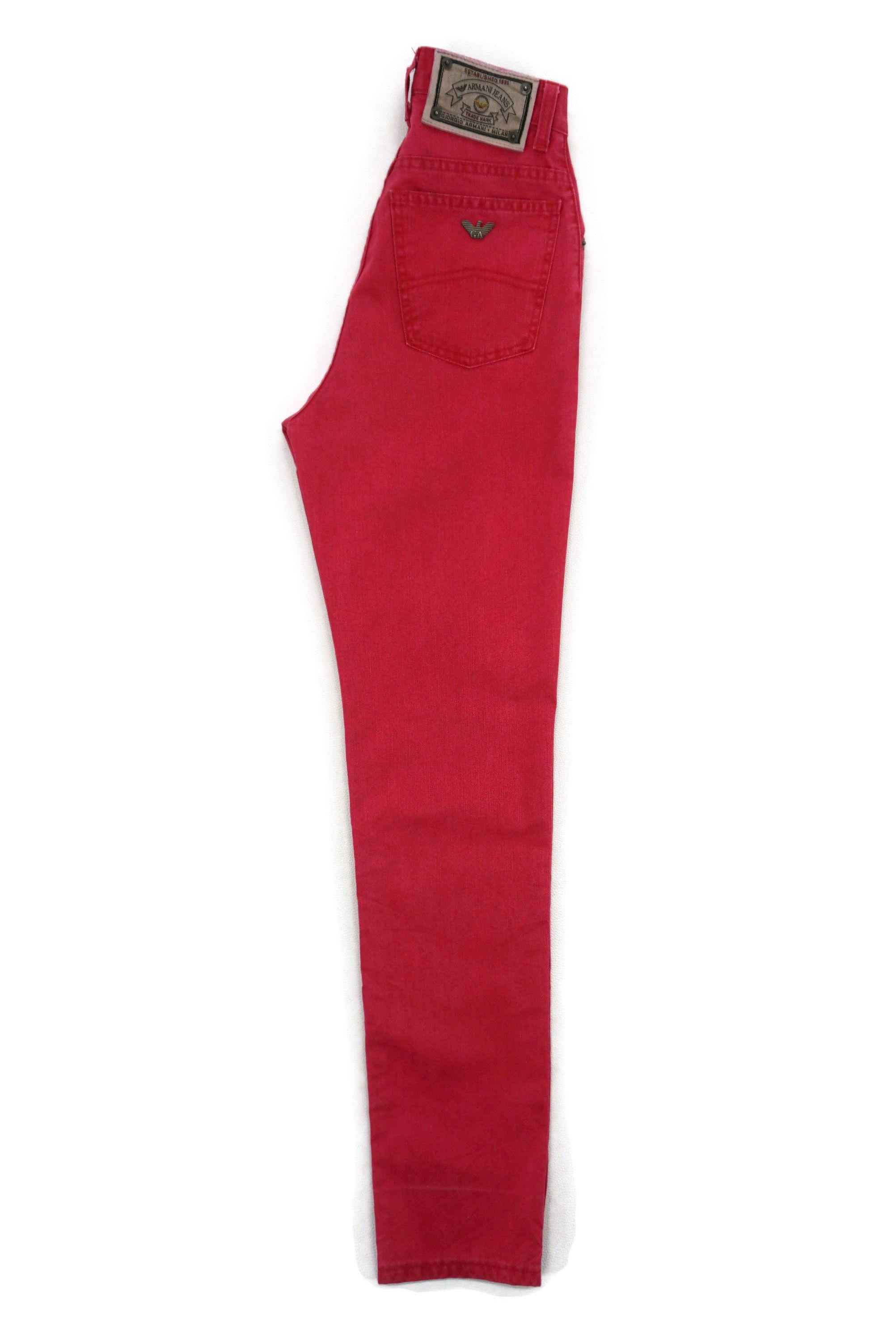 Armani Distressed Jeans W24xL31.75 High-Waisted Denim Made in Italy Size 24" / US 00 / IT 34 - 3 Thumbnail