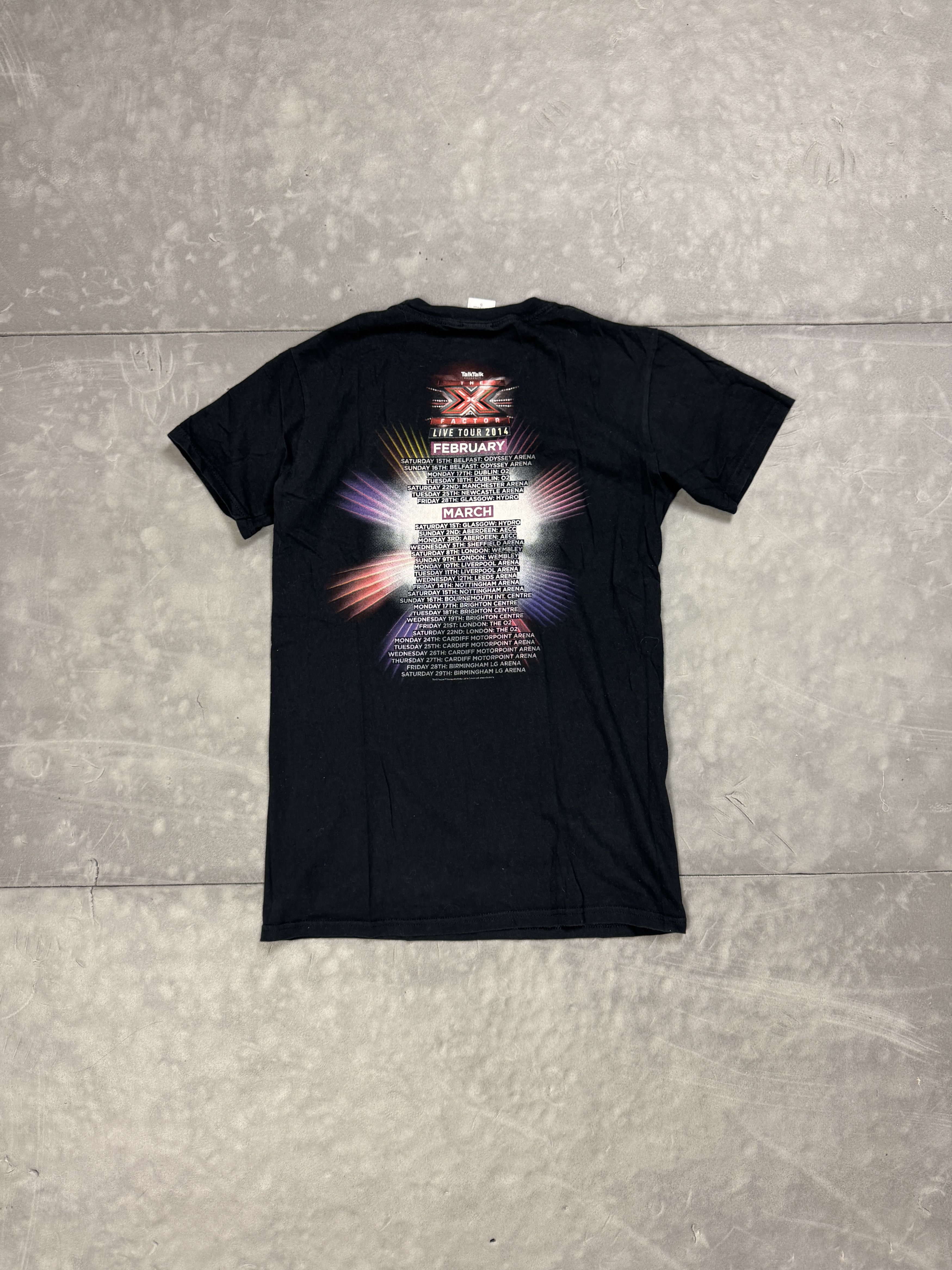 Gildan X Factor 2014 Washed Graphic T-Shirt (S) retro vintage print Size S / US 4 / IT 40 - 2 Thumbnail