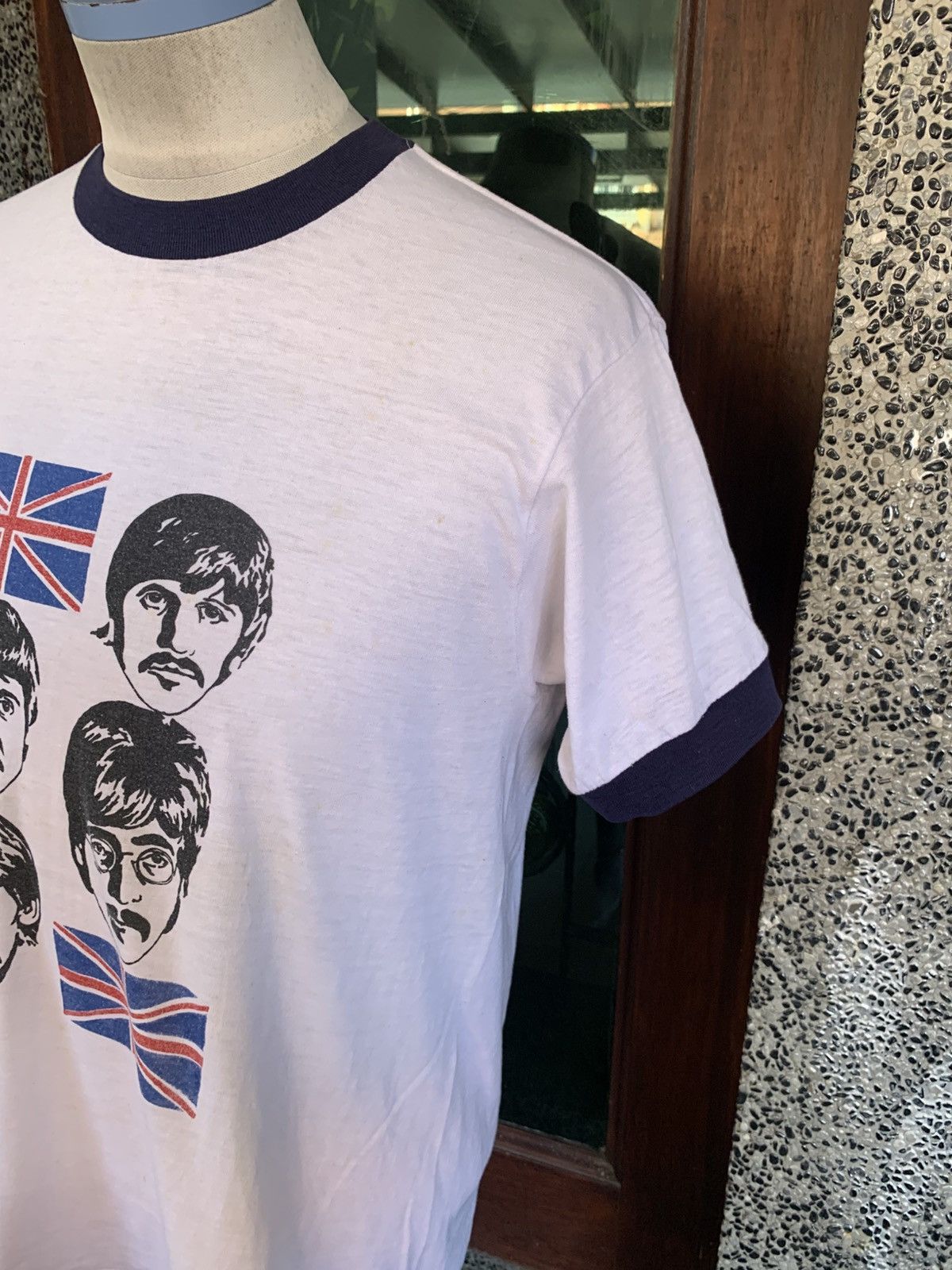 Band Tees Vintage 80s The Beatles Rock Band Ringer T shirt Size US M / EU 48-50 / 2 - 3 Thumbnail