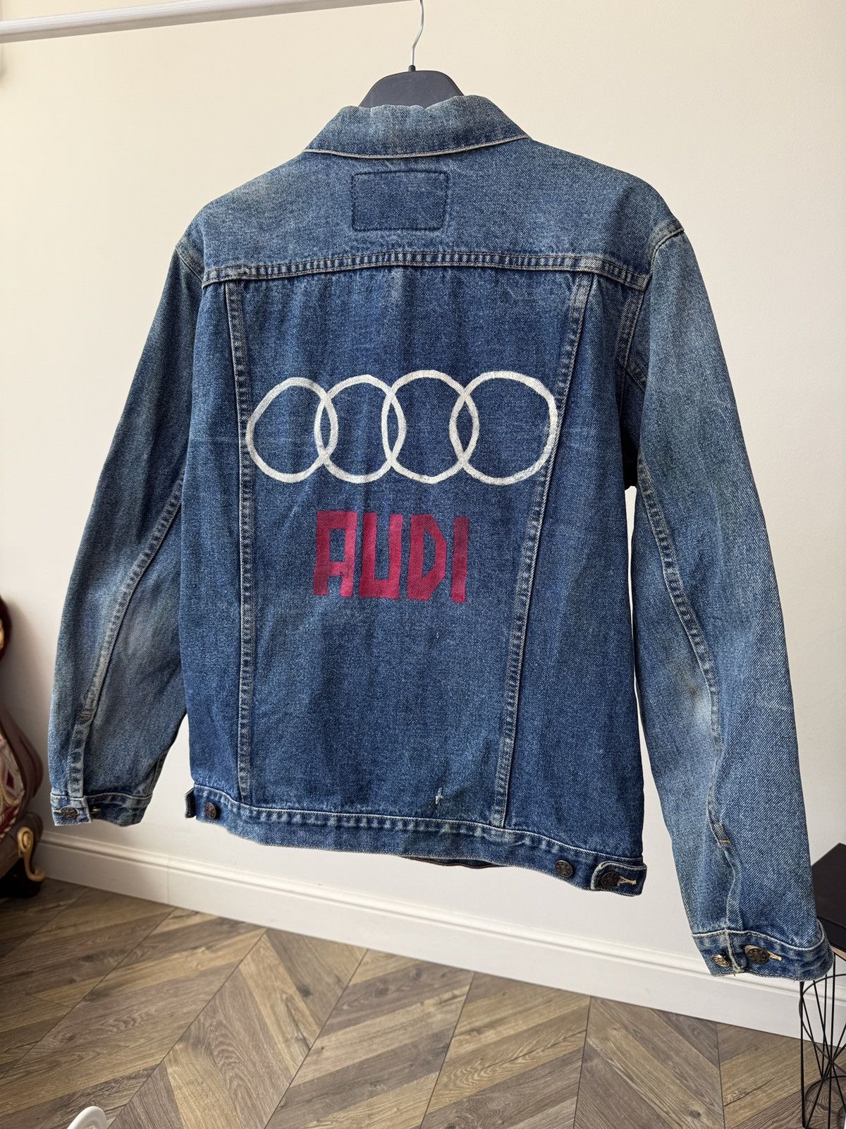 Audi Vintage Audi Denim Jacket Custom Patchwork Yamaha Elvis Size US M / EU 48-50 / 2 - 14 Thumbnail