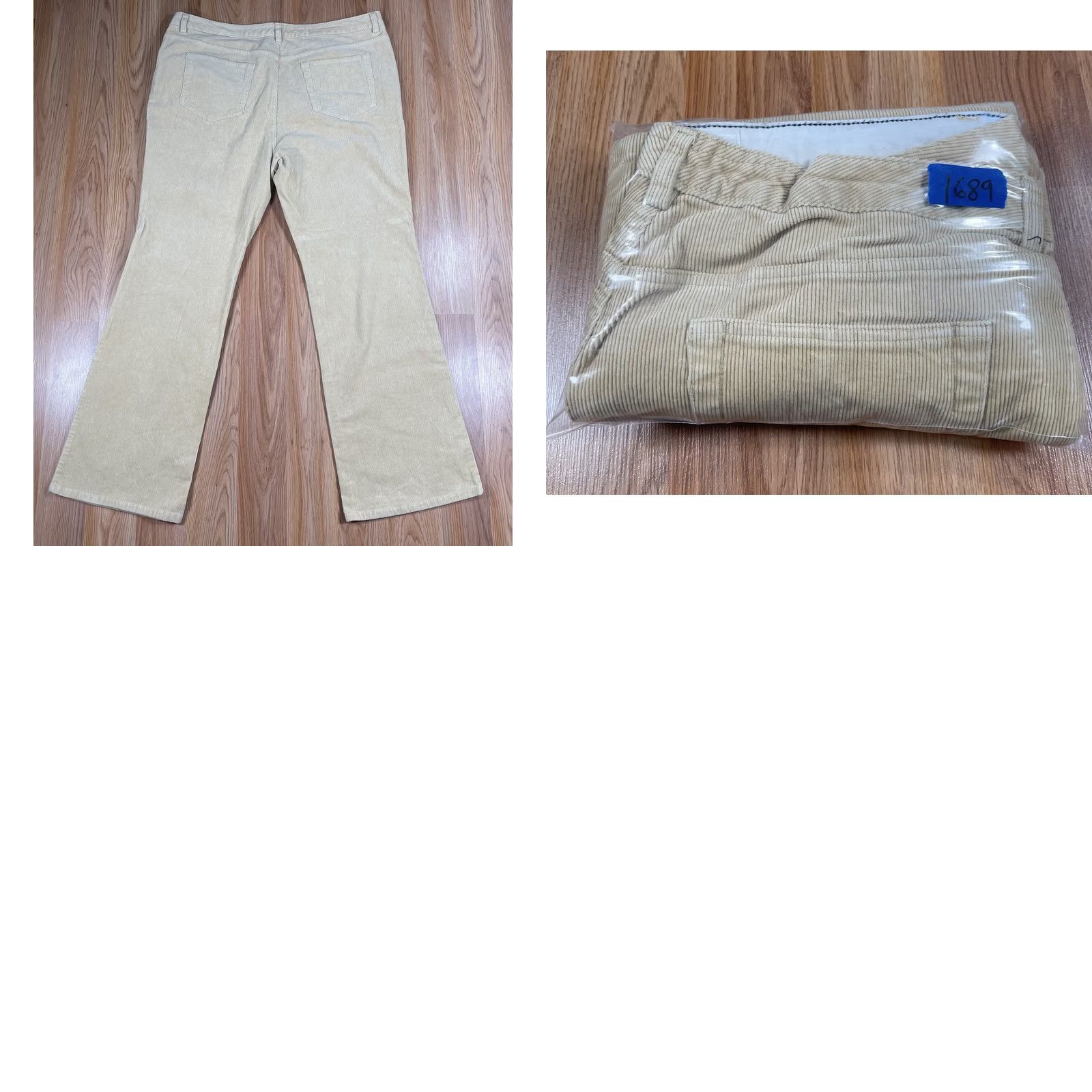 Vintage B.A.D Pants Womens 18 Body Active Design High Rise Stretch Straight Leg Corduroy Yellow Size 40" / US 18 - 10 Thumbnail