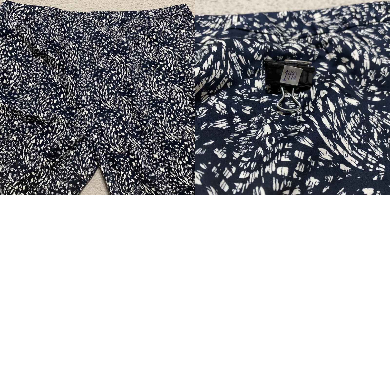 Coldwater Creek Coldwater Creek Womens 18 Plus Pants Blue Geometric Straight Capri High Rise Capri Pants Plus Size Blue Geometric Classic Casual Womens Size 40" / US 18 - 9 Thumbnail