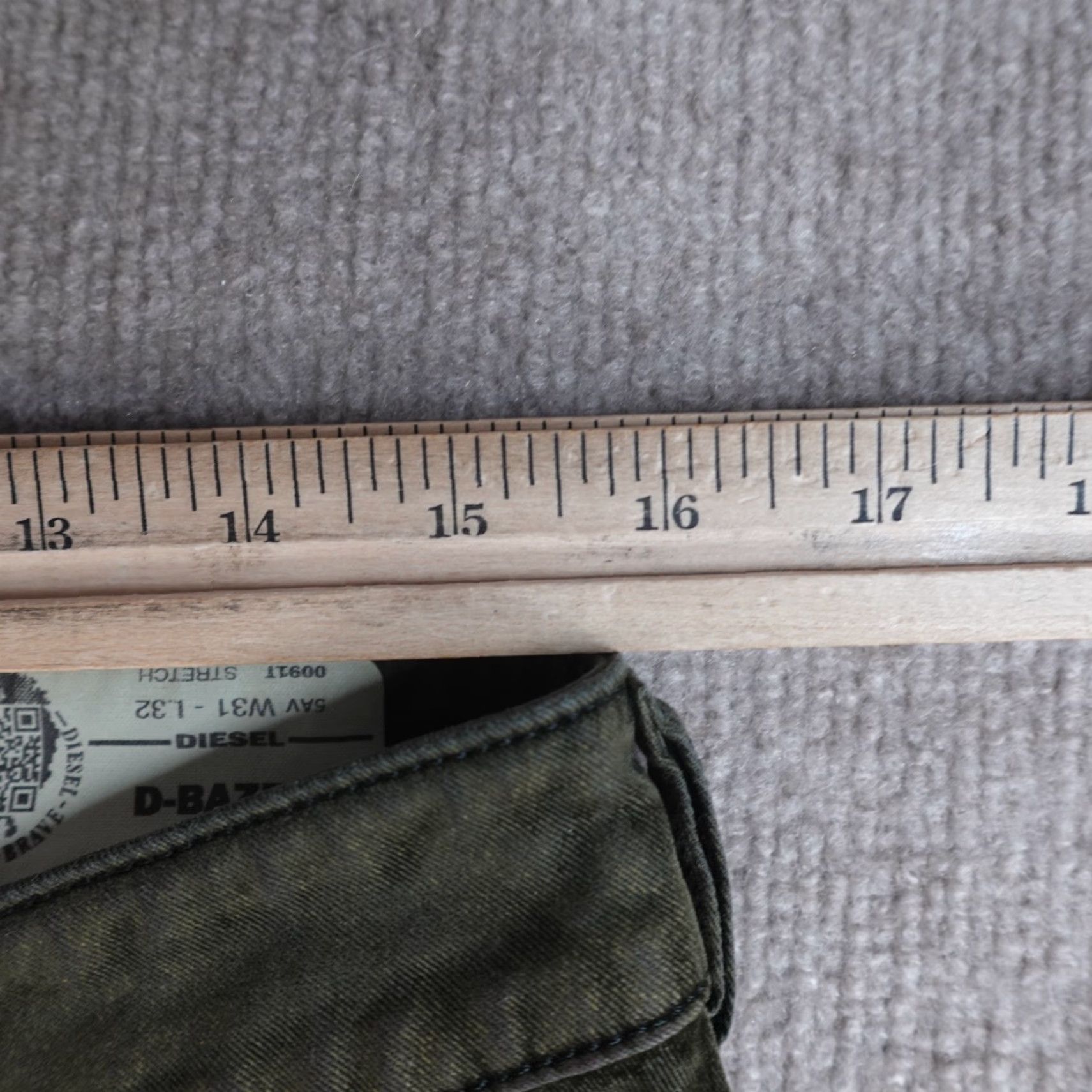 Diesel Diesel Jeans 30 Regular Green D-Bazer Slim Tapered Denim 31/32 Inseam Belt Loops Mens Size US 30 / EU 46 - 5 Thumbnail