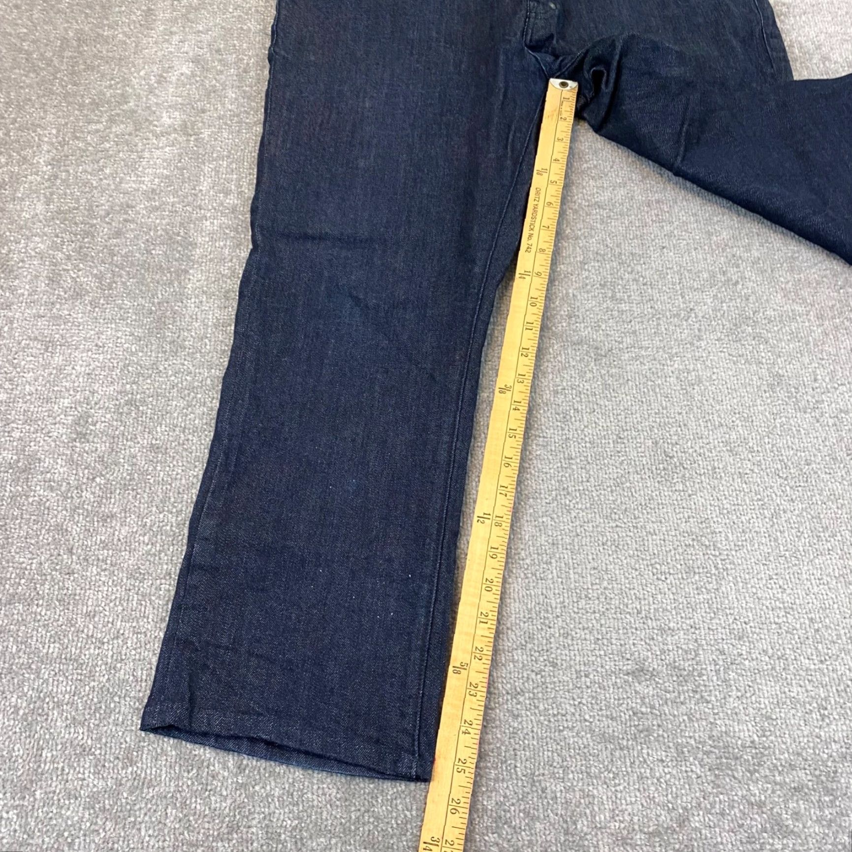 Prps PRPS Demon Jeans Mens 34x26 Blue Dark Wash Denim Pants Button Fly 5-Pocket Regular Size US 34 / EU 50 - 5 Thumbnail