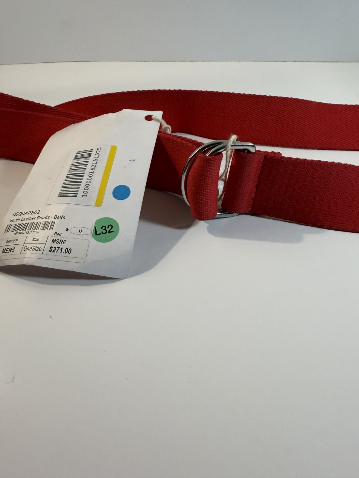 Dsquared2 NWT $271. Disqured2 Unisex Belt Size ONE SIZE - 2 Thumbnail