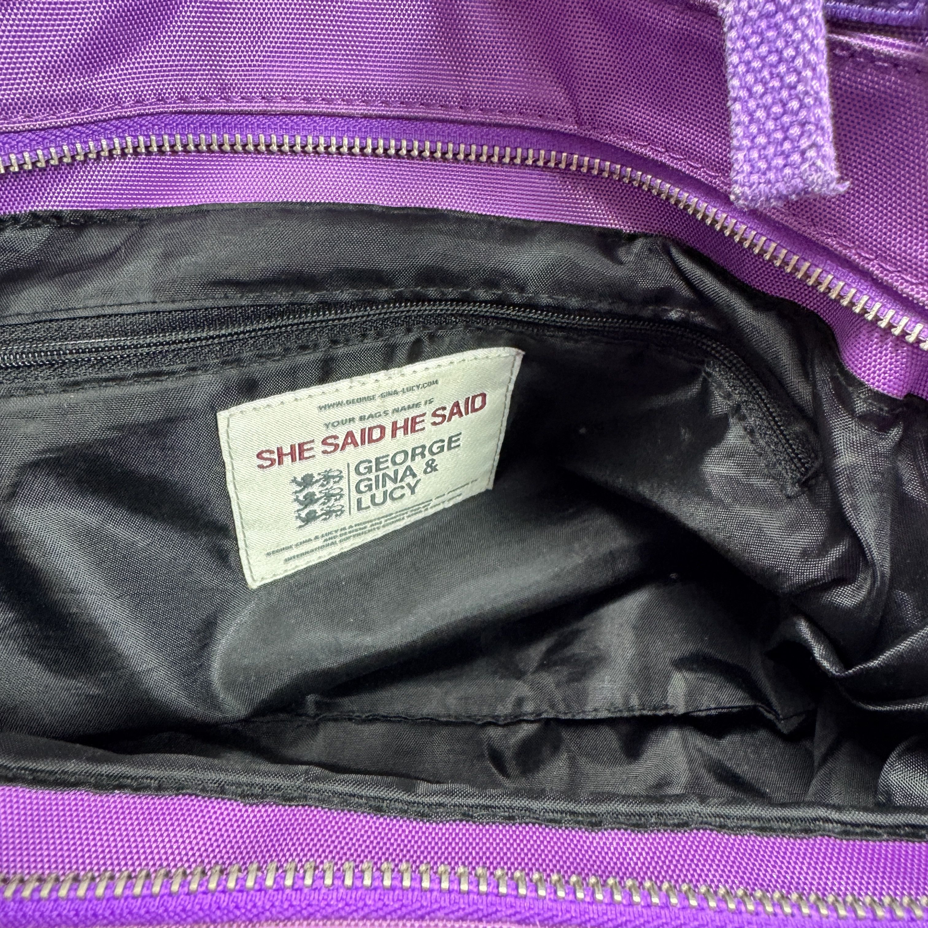 George Gina & Lucy George Gina & Lucy She Said He Said Purple Y2K Handle Bag Size ONE SIZE - 12 Thumbnail