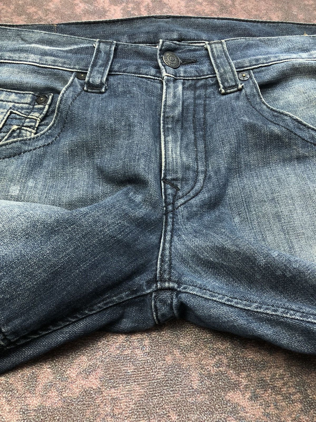 Vintage Vintage True Religion Moto Double Knee Jeans Size US 37 - 8 Thumbnail