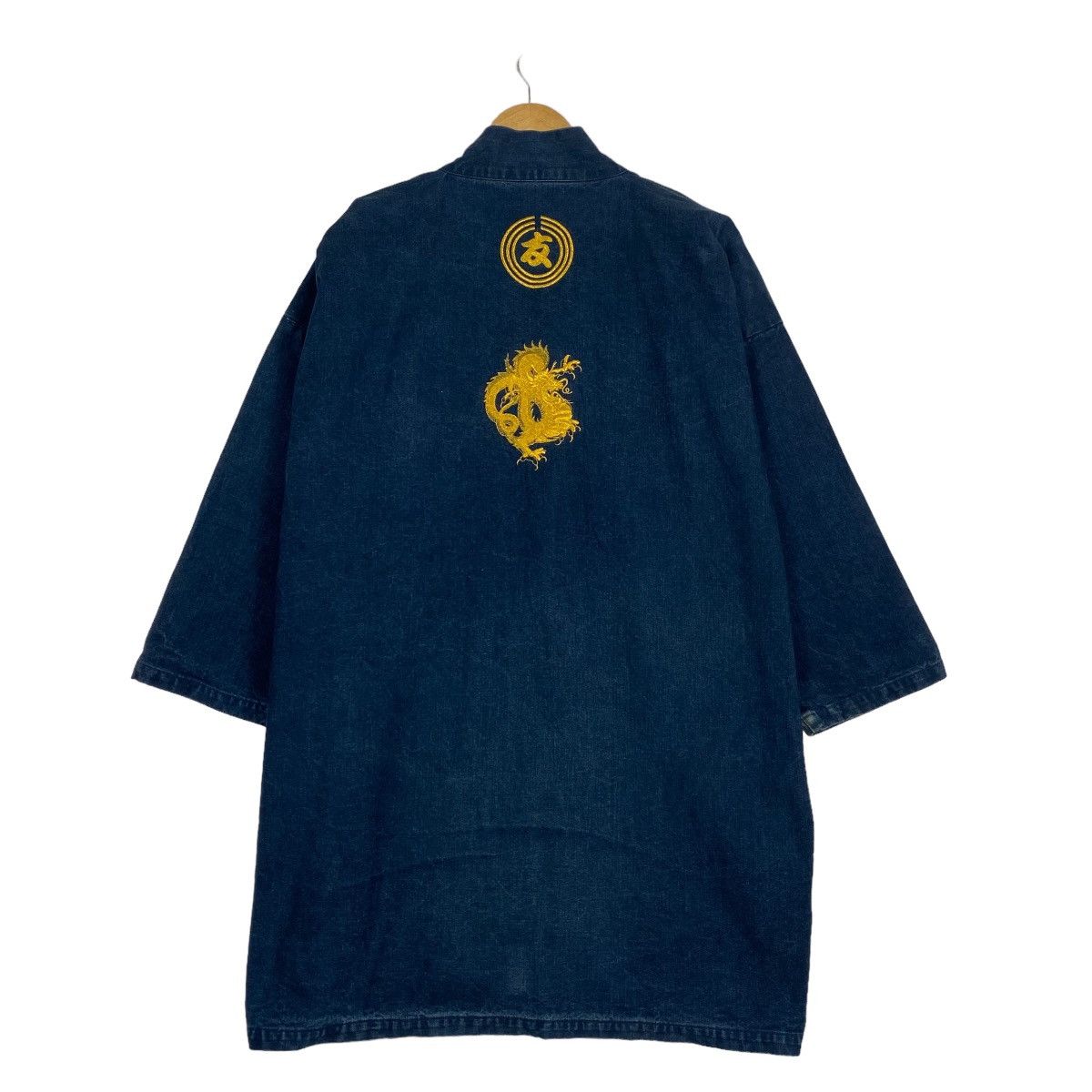 Japanese Brand Indigo Kimono Denim embroidery logo Size US L / EU 52-54 / 3 - 7 Thumbnail