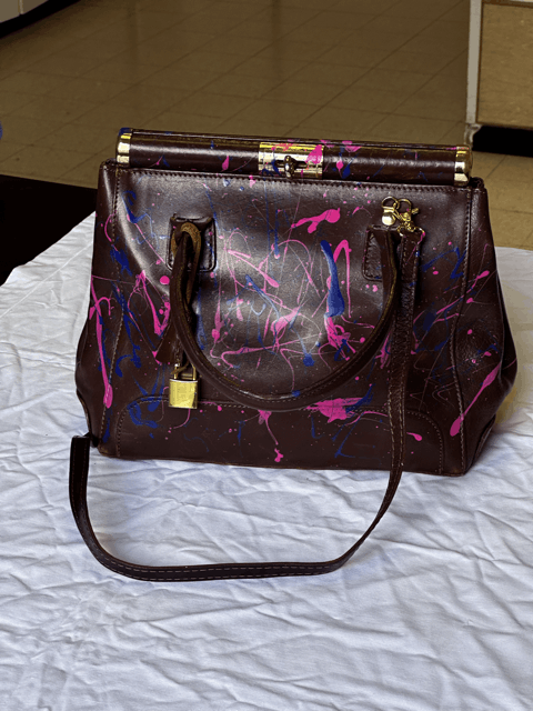 Vintage Brown leather bag (custom) Size ONE SIZE - 1 Thumbnail