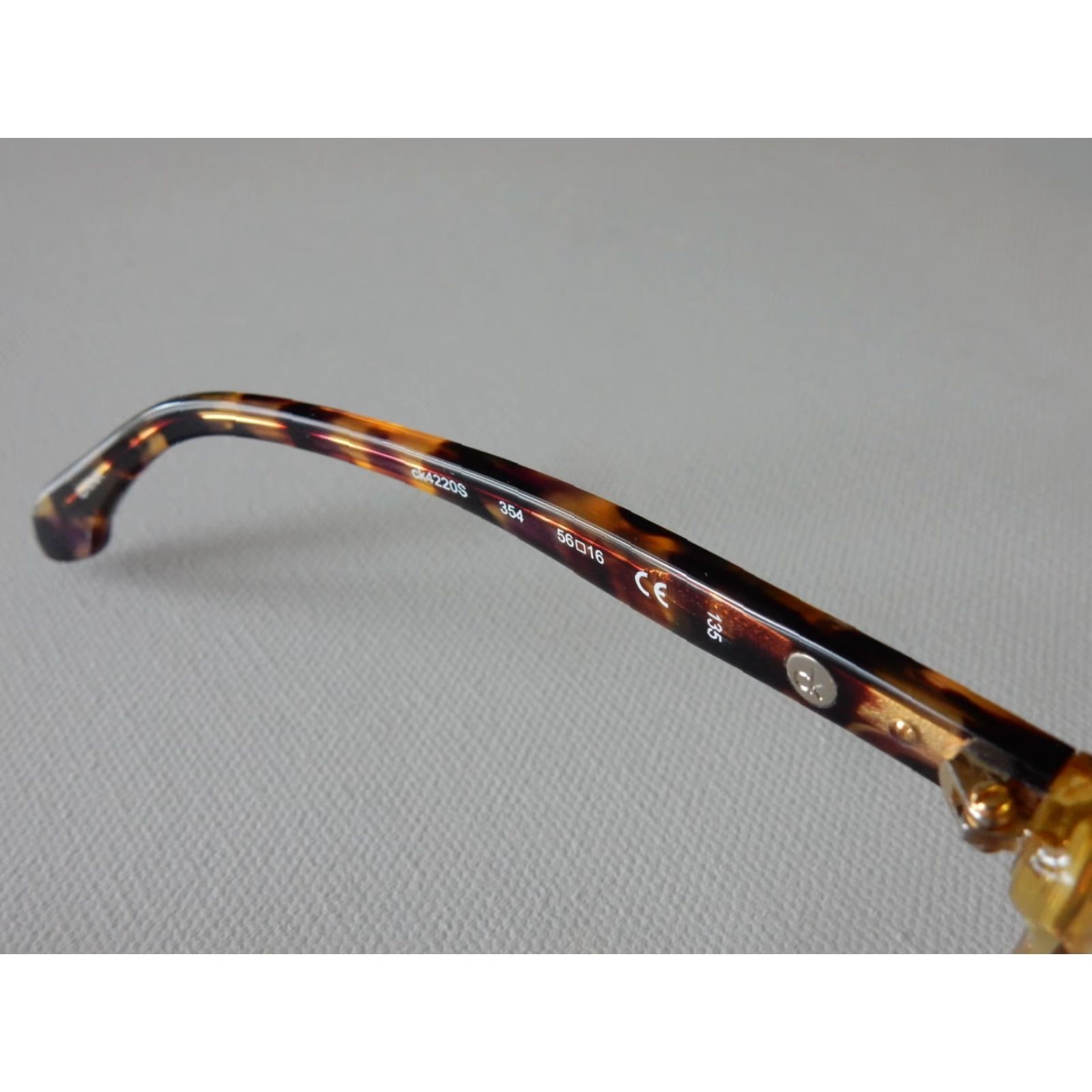 Calvin Klein Calvin Klein Women's Sunglasses Brown 56mm UV Protection Fashion Accessories Size ONE SIZE - 6 Thumbnail