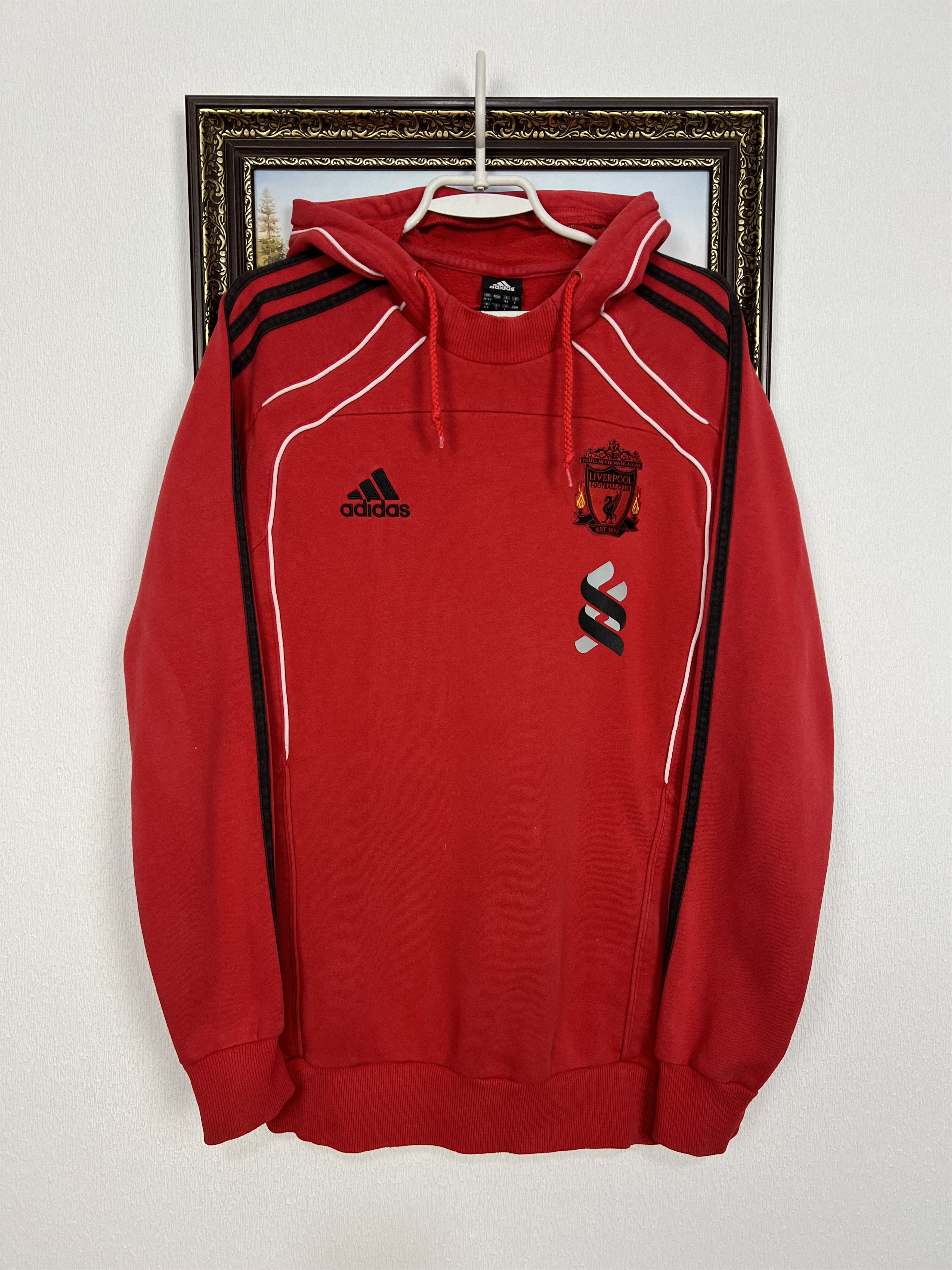 Adidas Vintage Adidas Liverpool Football Hoodie Soccer Sweatshirt Size US M / EU 48-50 / 2 - 1 Thumbnail