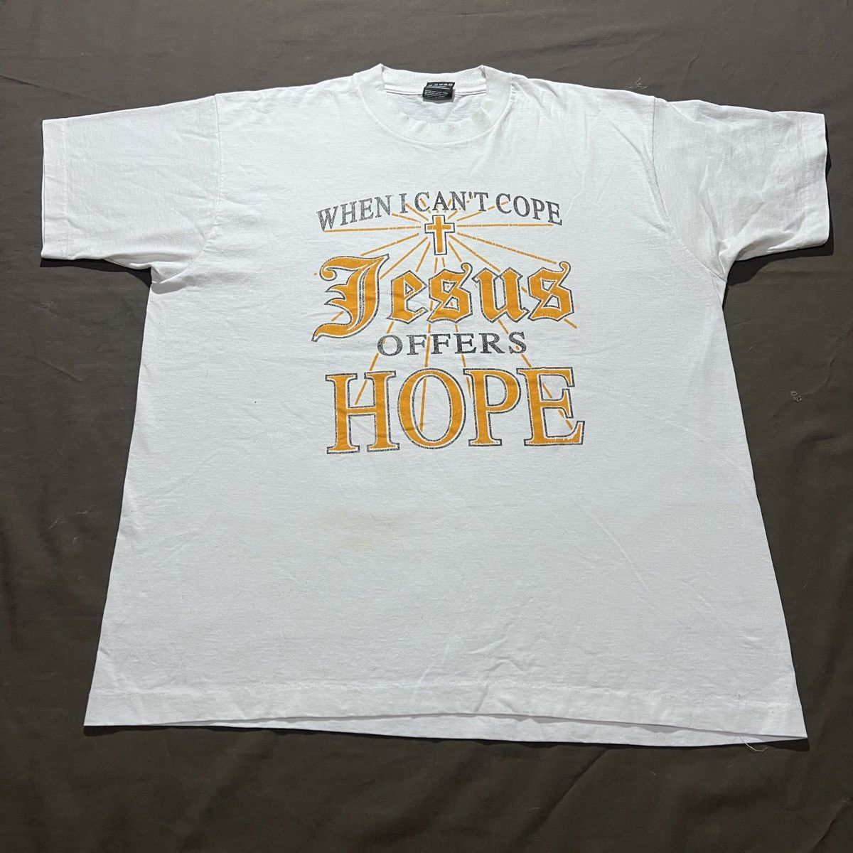 Vintage Vintage 90s Jesus offers hope God Bible Holy Promo Tee XL Size US XL / EU 56 / 4 - 2 Thumbnail