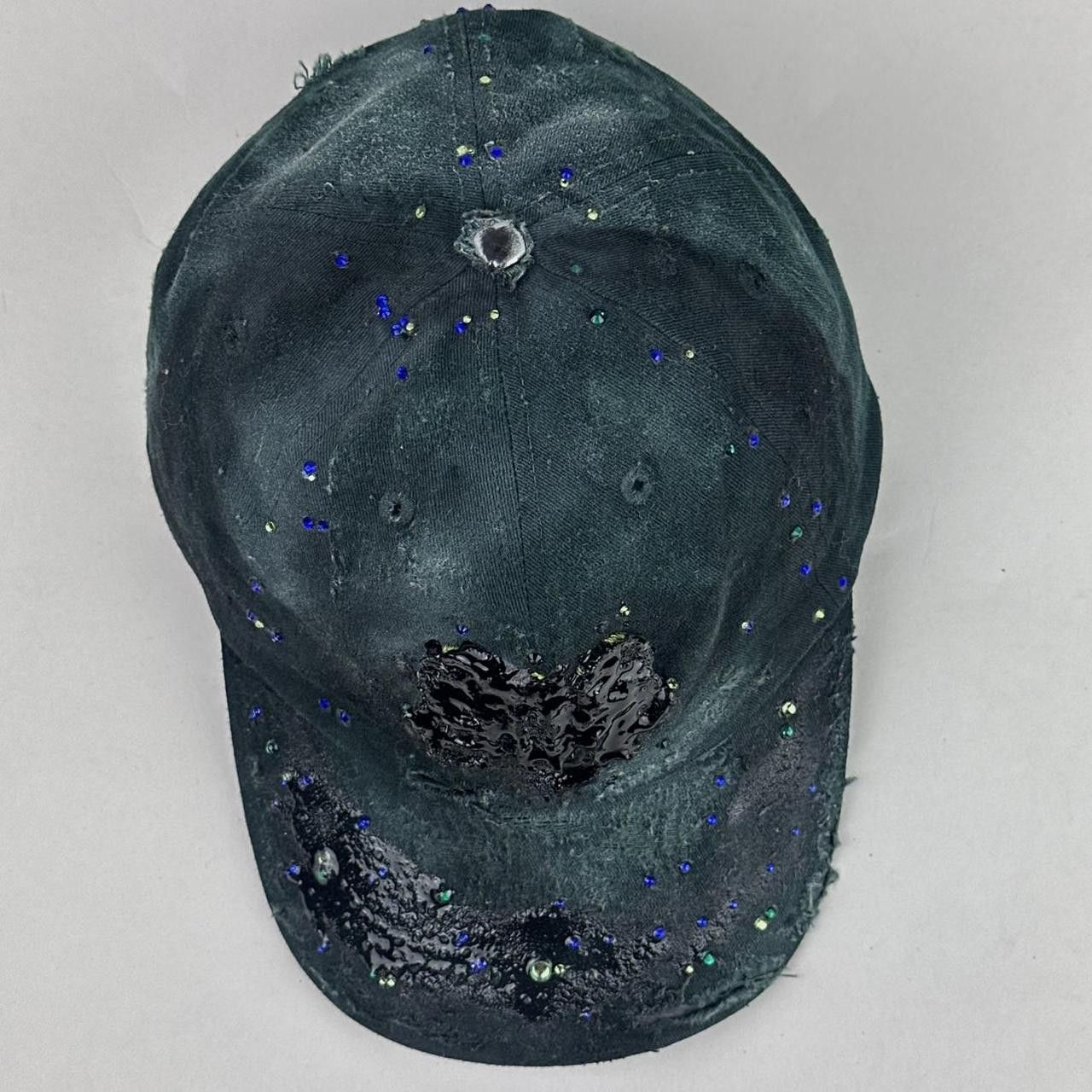 Other ASTROBOI* '818' Green Rhinestone Resin Hat Size ONE SIZE - 3 Thumbnail