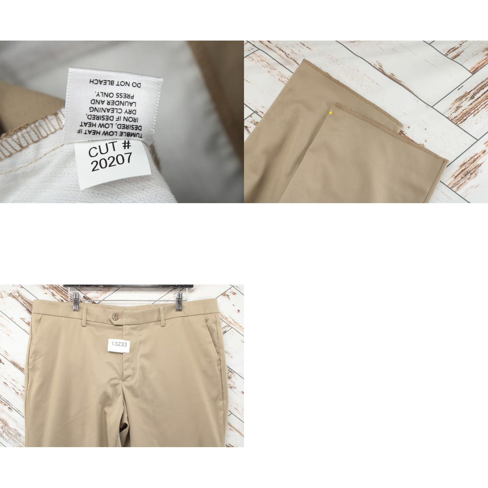 Mizzen+Main Mizzen + Main Pants Mens 40 Tan Un-Hemmed Tapered Performance Golf Preppy USA Pants Size US 40 / EU 56 - 8 Thumbnail