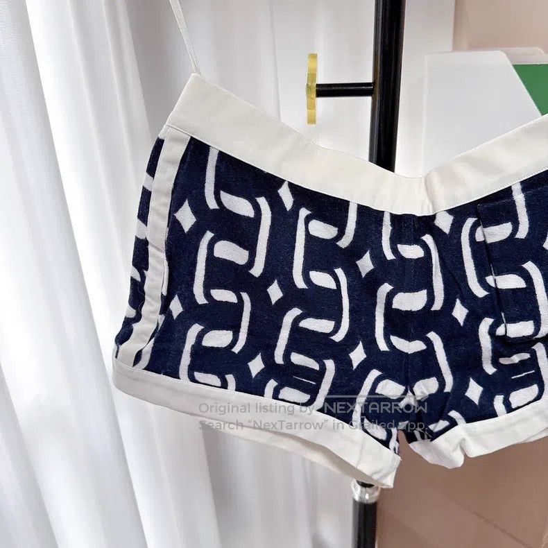 Hermes Hermes Lockchain patterned knit shorts Size 24" / US 00 / IT 34 - 2 Thumbnail