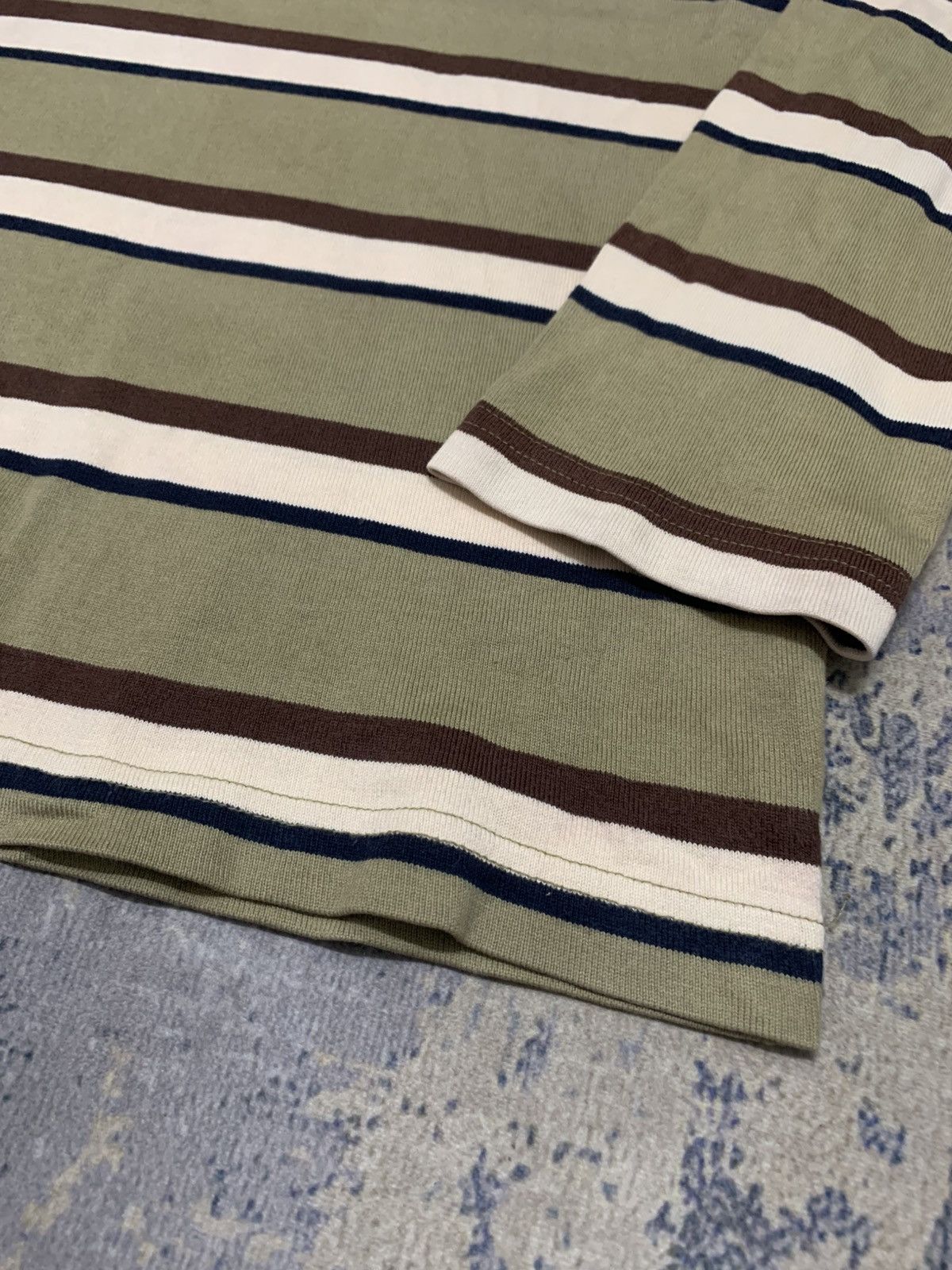 Japanese Brand VINTAGE LONG SLEEVE UNIQLO GRUNGE STRIPE TEE Size US M / EU 48-50 / 2 - 2 Thumbnail