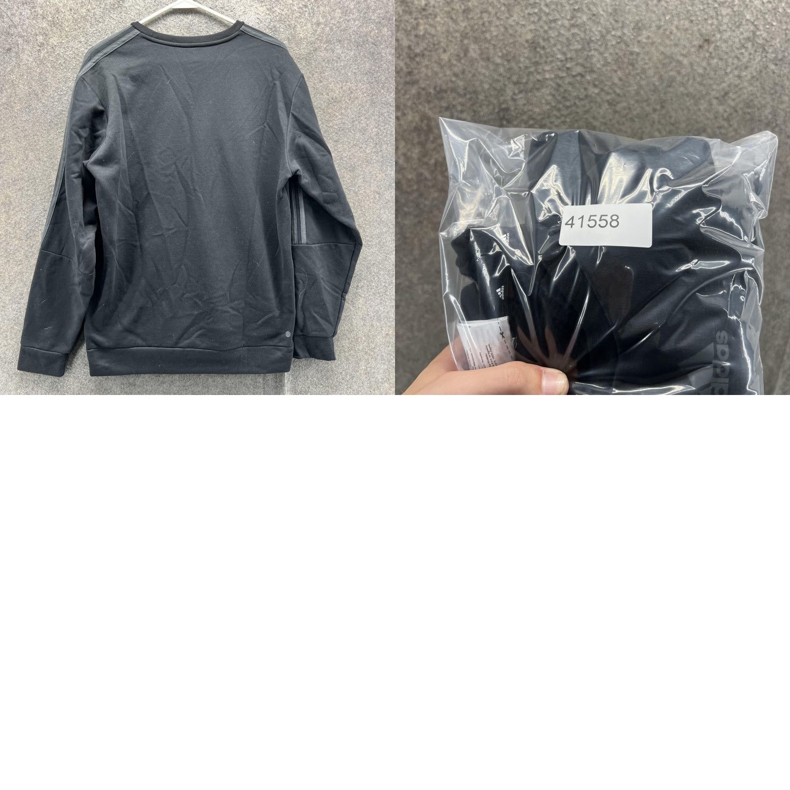 Adidas VINTAGE Adidas Sweatshirt Mens M Black Stripe Crewneck Pullover Y2K Trefoil Size US M / EU 48-50 / 2 - 8 Thumbnail