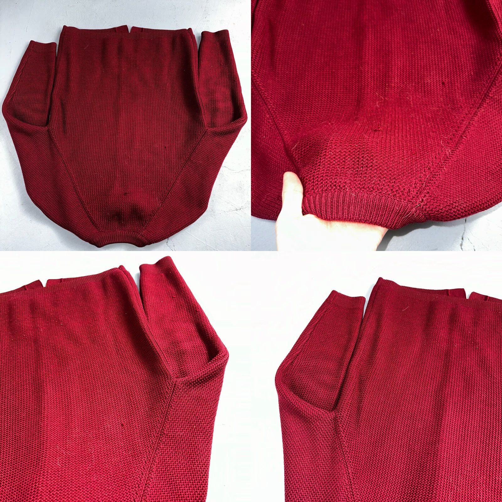 Vintage VINTAGE Meister Sweater M Women’s Wool Austria Pullover Red V Neck Cardigan 60s Size M / US 6-8 / IT 42-44 - 9 Thumbnail