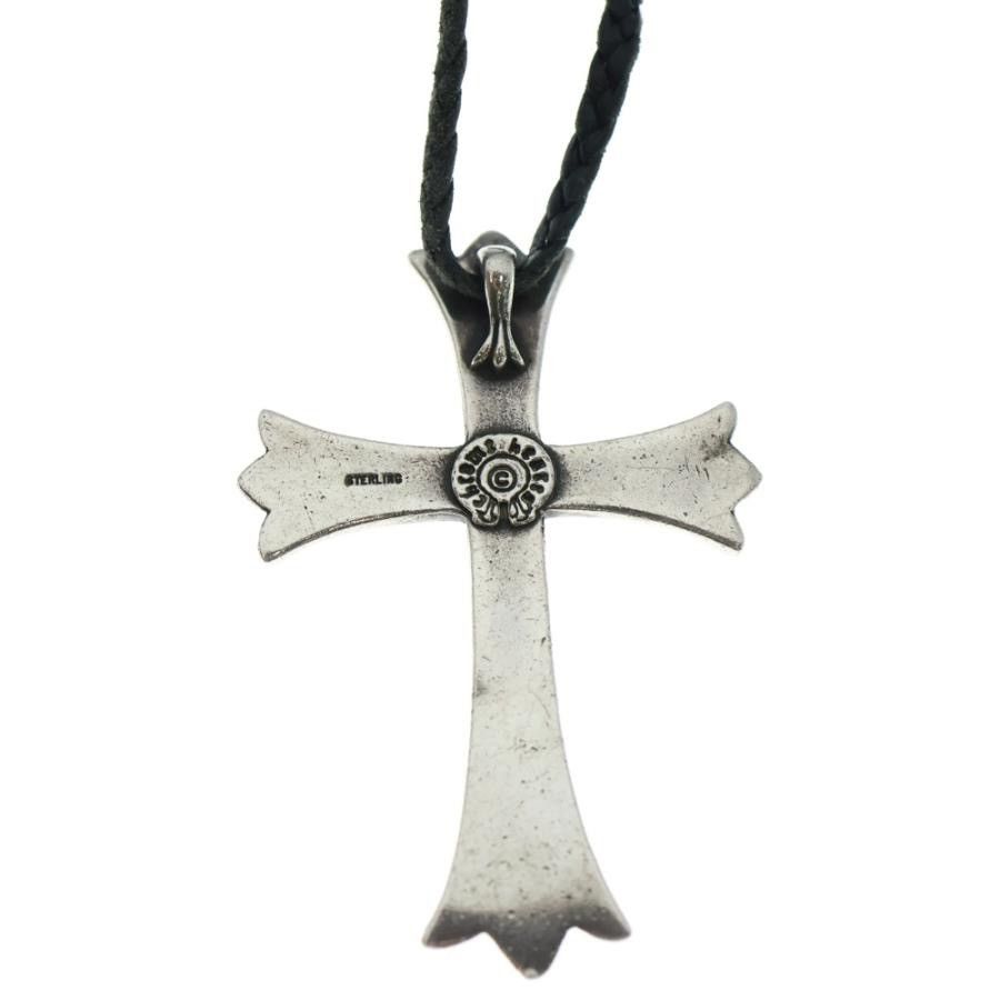 Chrome Hearts Chrome Hearts Large Cross Pendant with Leather Braid Size ONE SIZE - 3 Thumbnail