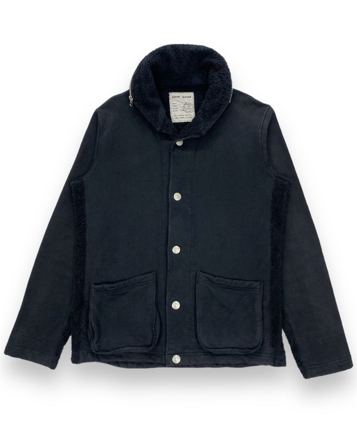 Japanese Brand Natice Marine Uniform by T.Domyo Hybrid Hooded Jacket Size US S / EU 44-46 / 1 - 1 Thumbnail