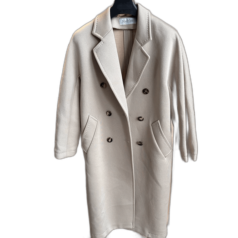 Max Mara Maxmara Beige Long Double-Breasted Coat Size M / US 6-8 / IT 42-44 - 1 Thumbnail