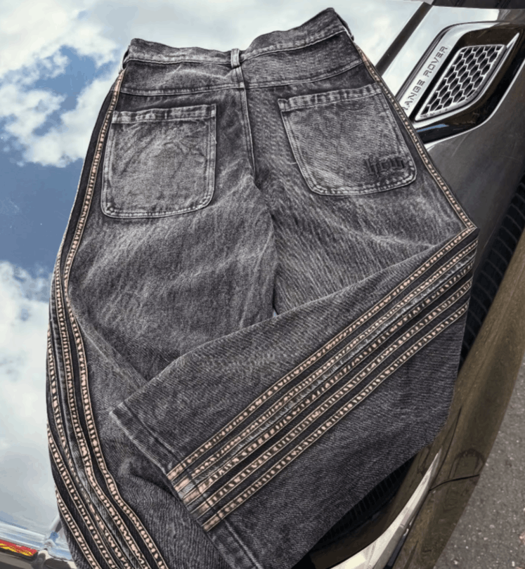 Japanese Brand Revival Streetwear Denim Cargo Pants Size US 32 / EU 48 - 5 Thumbnail