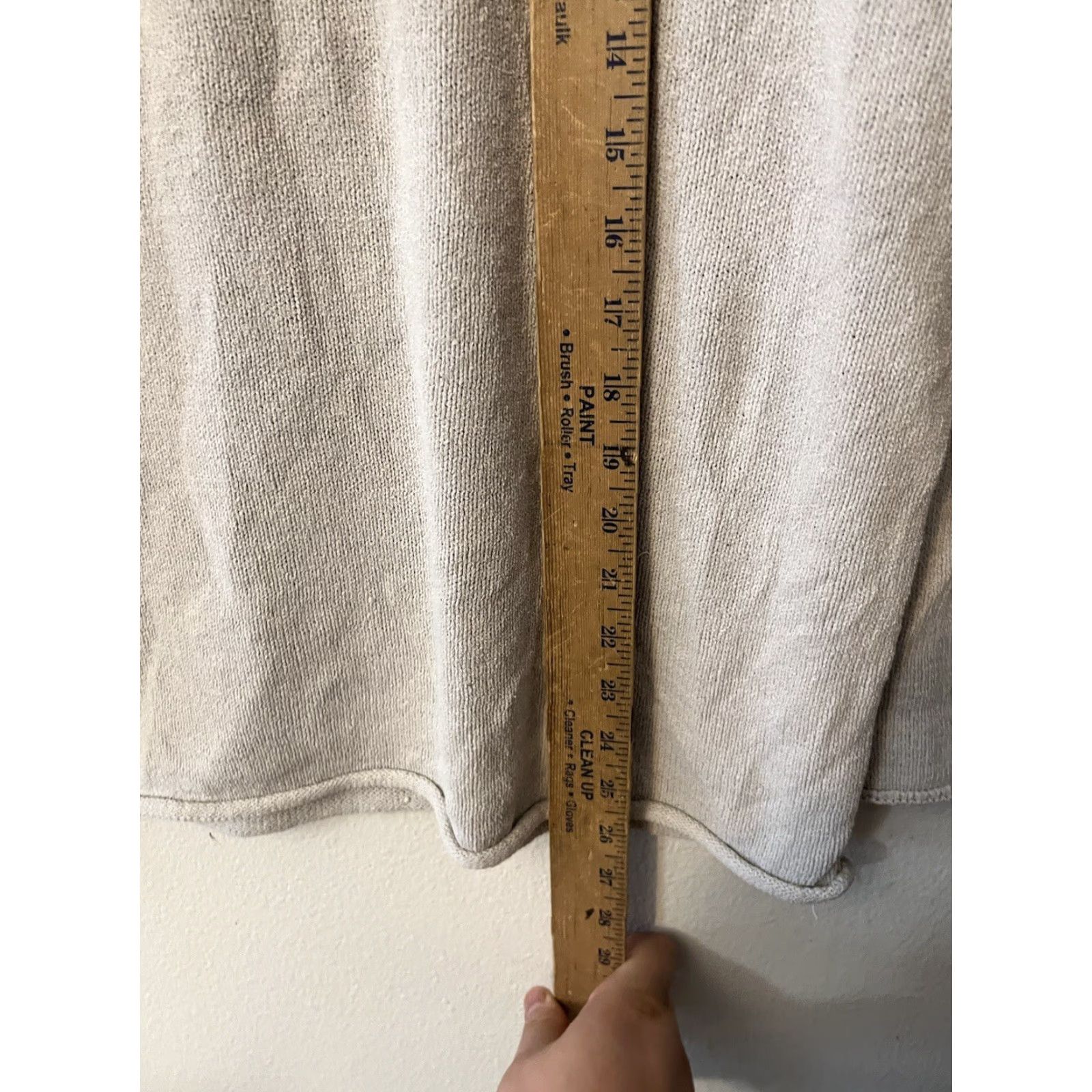 Ralph Lauren Lauren Ralph Lauren Sweater Women’s V Neck Gray Small Linen Nylon Cotton Knit Pullover Long Sleeve- Solid Size S / US 4 / IT 40 - 5 Thumbnail