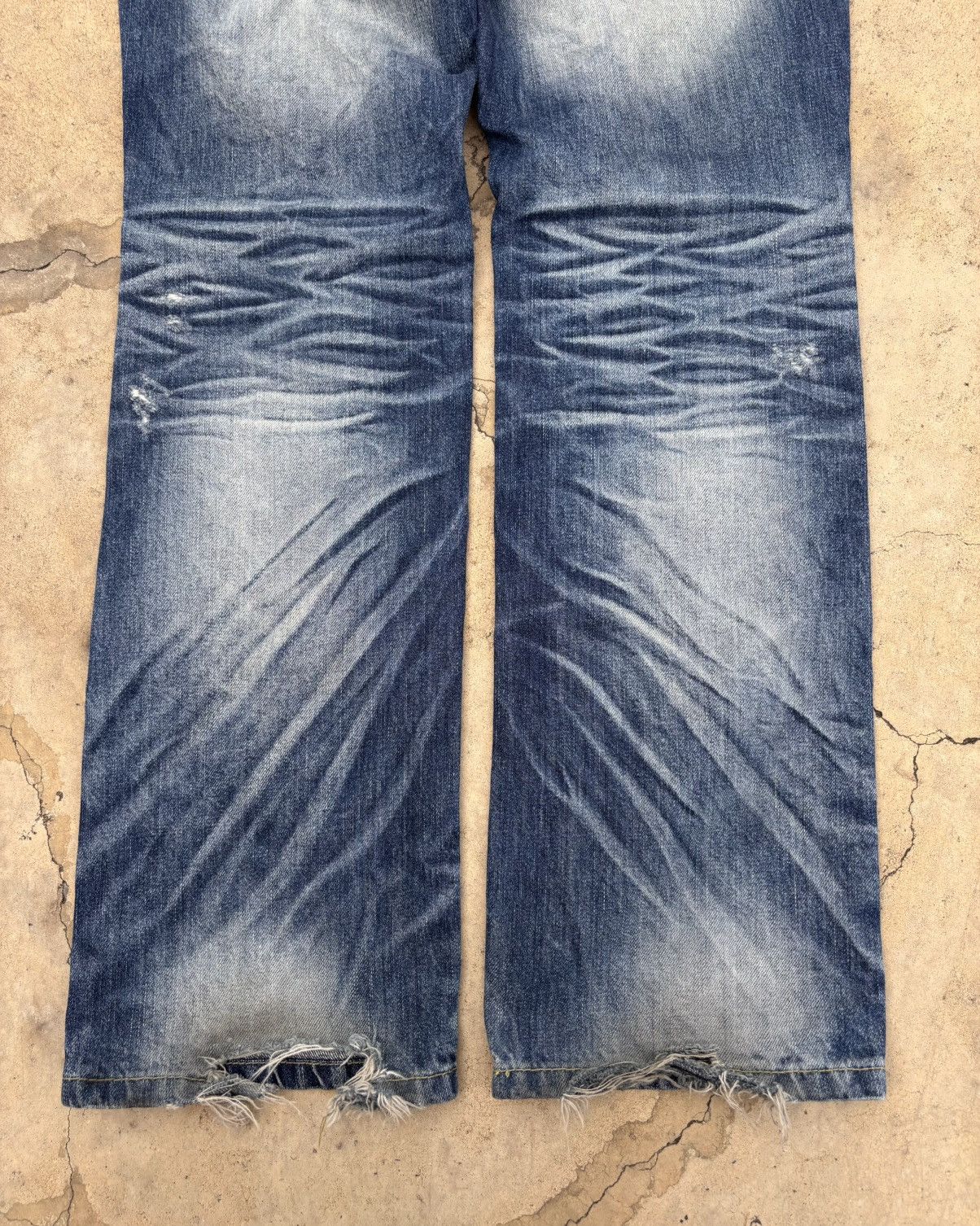 If Six Was Nine Thrashed Distressed LOLITA PEPSI Jeans ERD Grunge Size US 32 / EU 48 - 3 Thumbnail