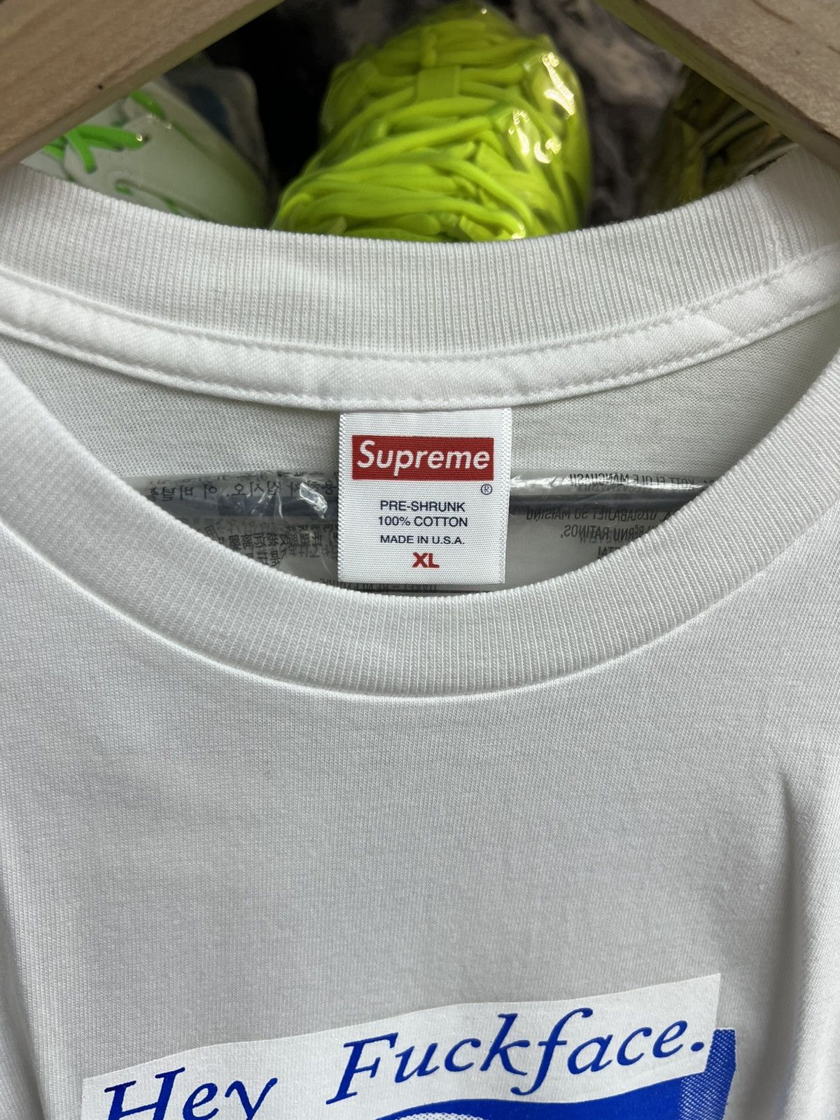 Supreme Supreme Fuck Face Tee White Size US XL / EU 56 / 4 - 6 Thumbnail