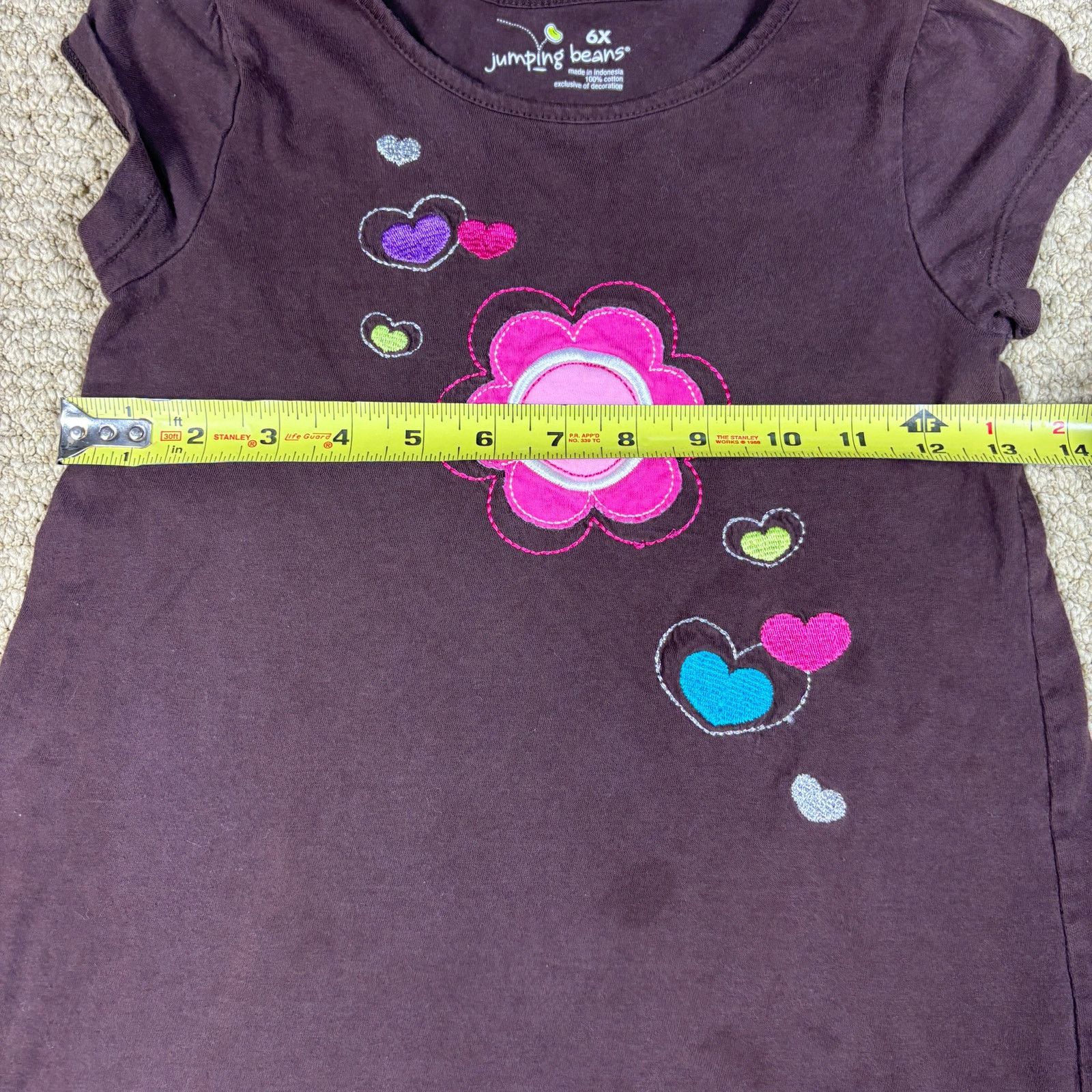 Other y2k 2000s Jumping Beans womens brown tshirt 6X floral retro Size M / US 6-8 / IT 42-44 - 5 Thumbnail