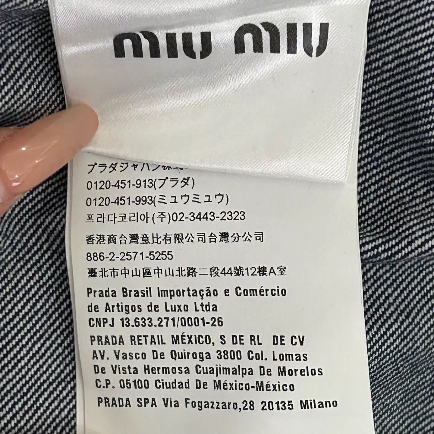 Miu Miu Miu Miu Flower Short Denim Jacket Deep Blue 38 Size XS / US 0-2 / IT 36-38 - 4 Thumbnail
