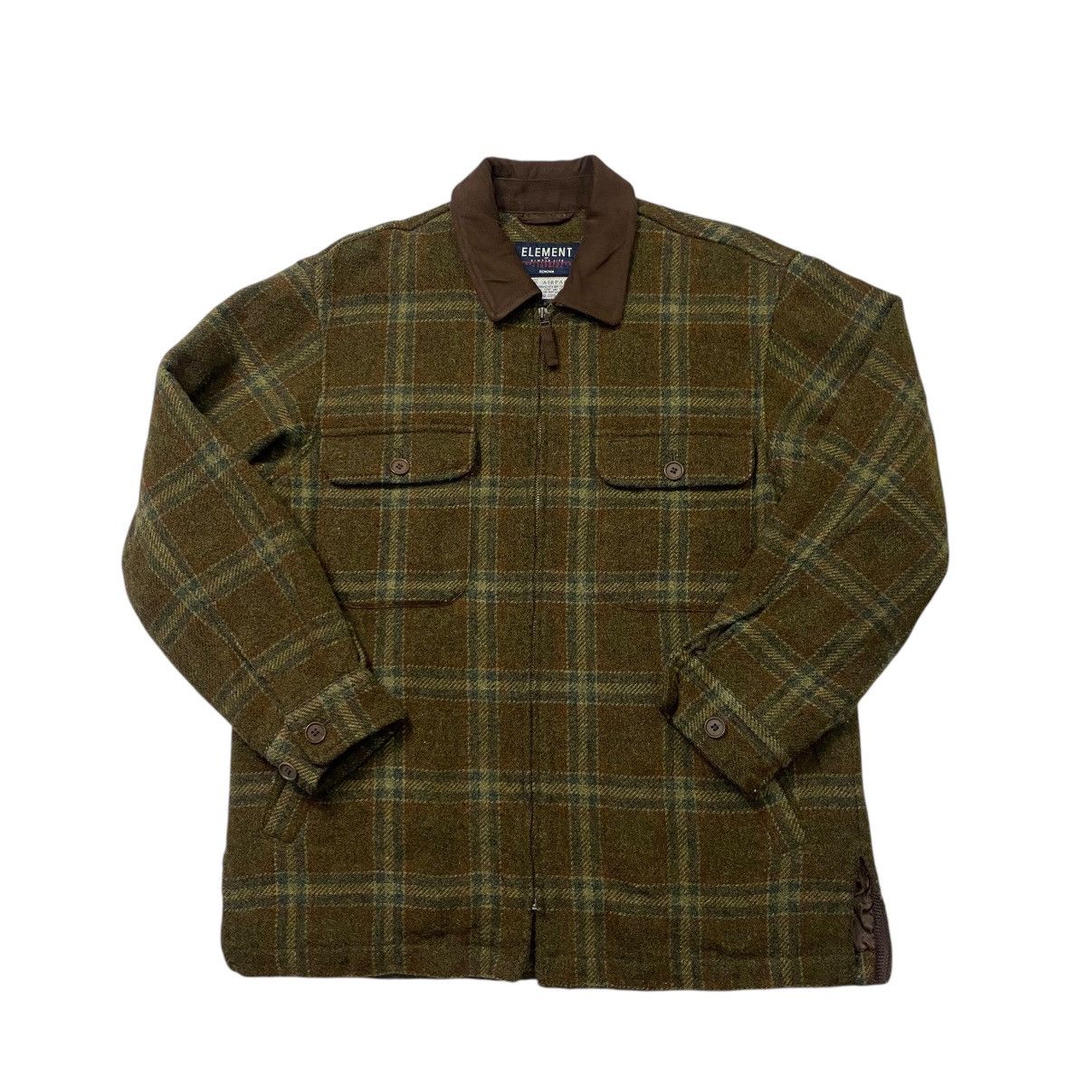 Flannel × Japanese Brand Element Of simple life flannel zipper jacket Size US M / EU 48-50 / 2 - 6 Thumbnail