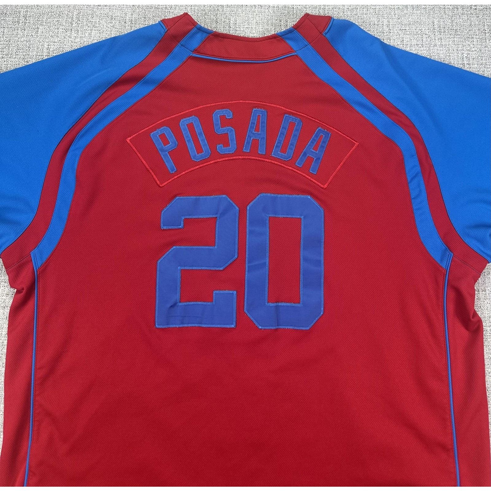 Nike New York Yankees Jersey 2XL Posada 20 Puerto Rico Flag Nike Size US XXL / EU 58 / 5 - 10 Thumbnail