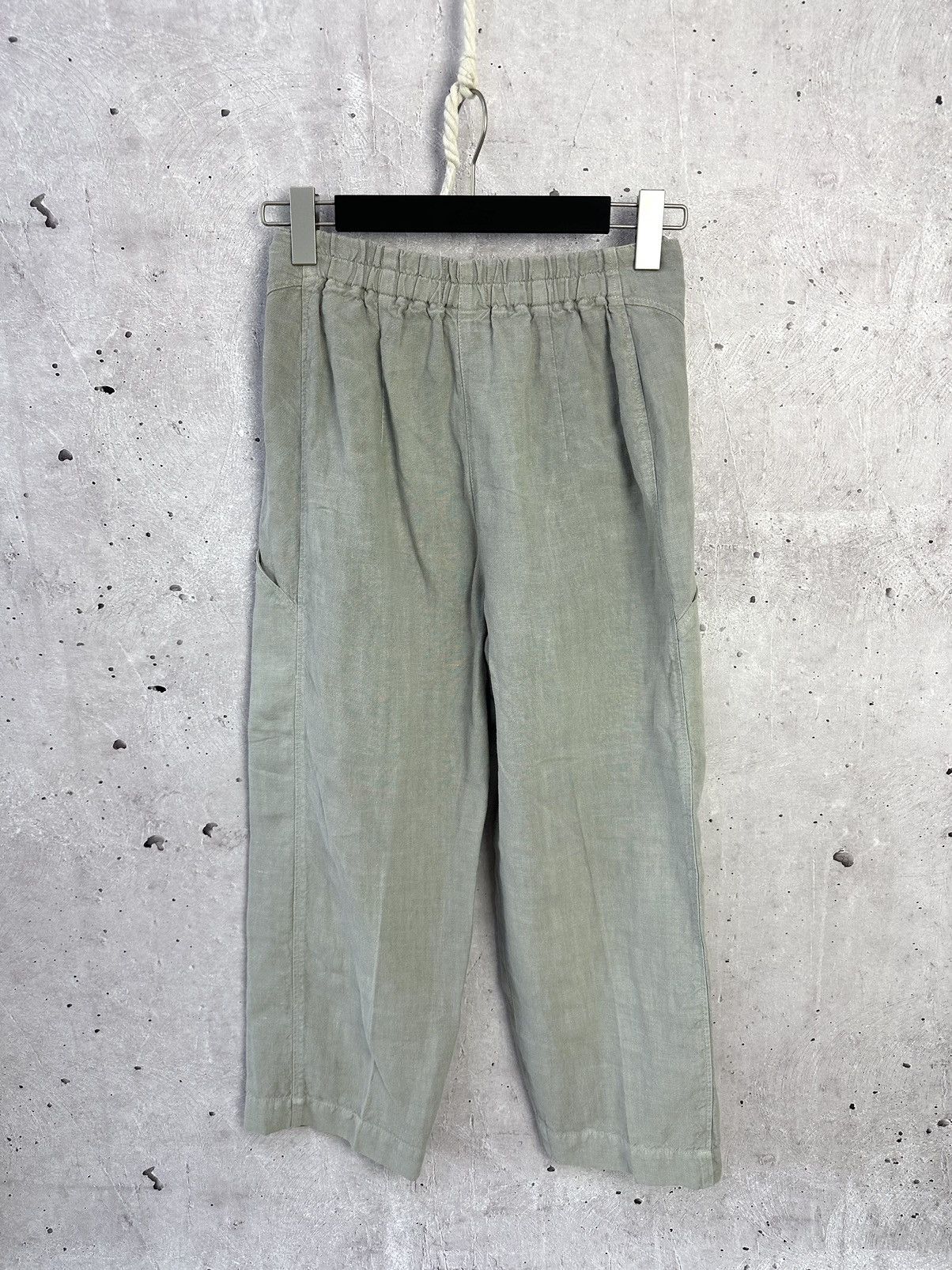 If Six Was Nine Vintage OSKA Linen Japanese Grey Pants Size 30" / US 8 / IT 44 - 5 Thumbnail